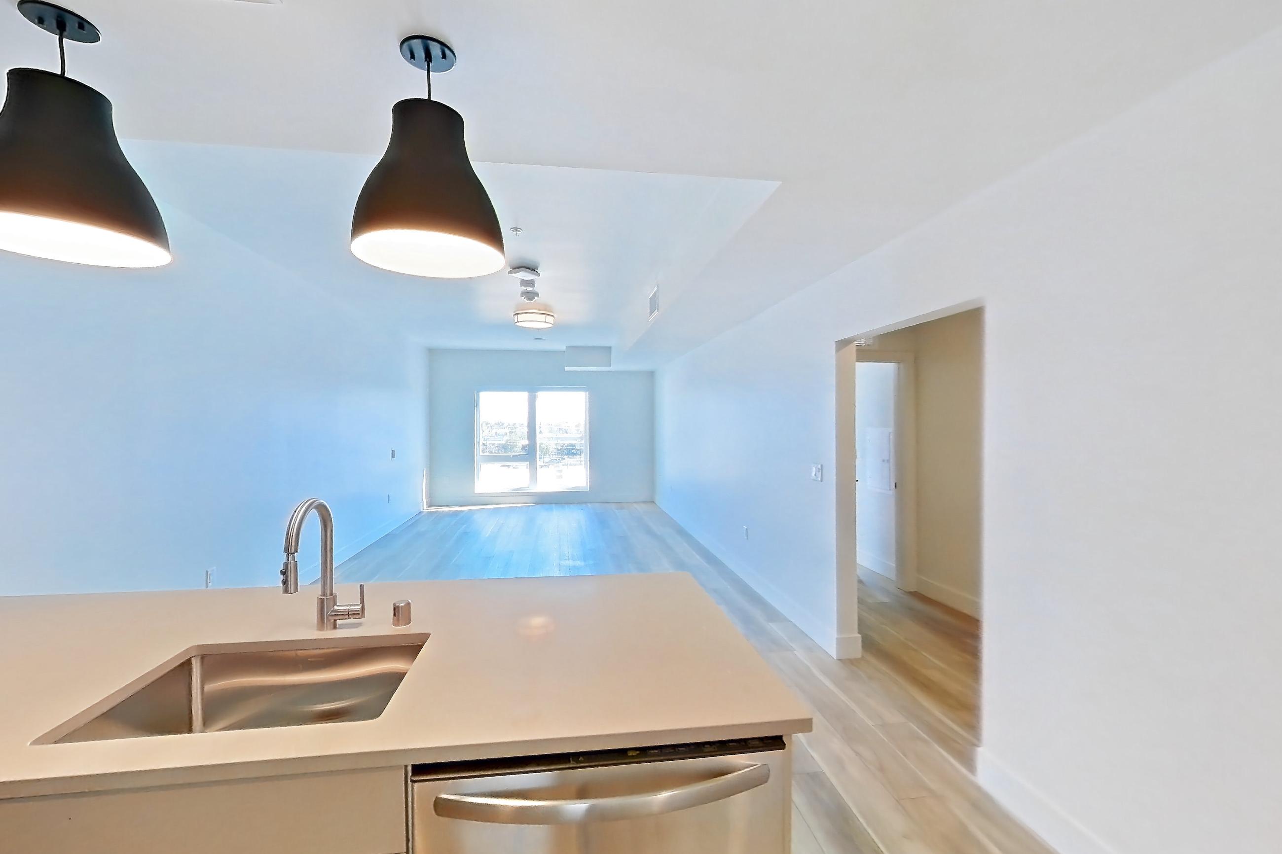 Kitchen, Apartment 425 at The Myles