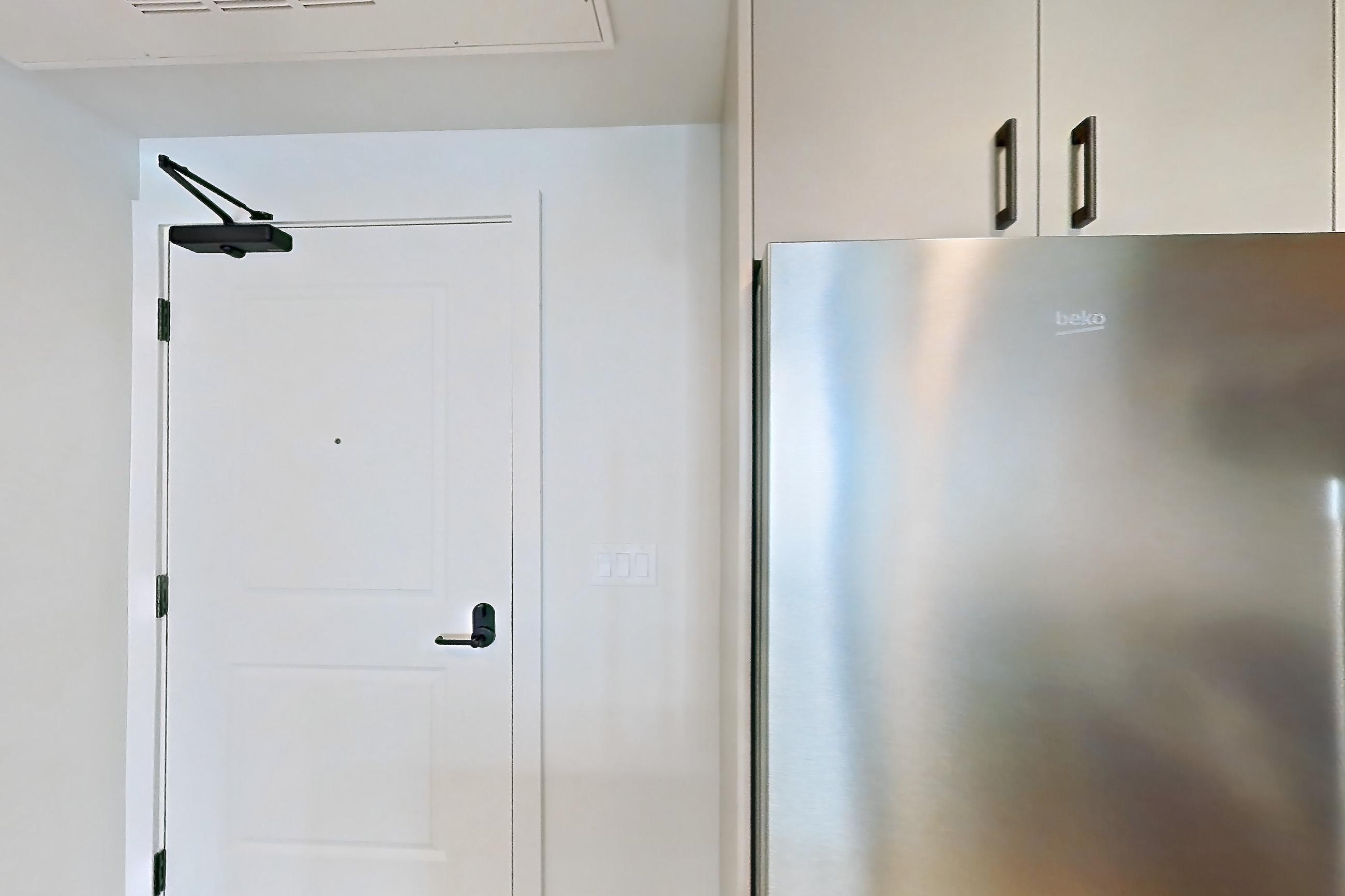 Kitchen, Apartment 427 at The Myles