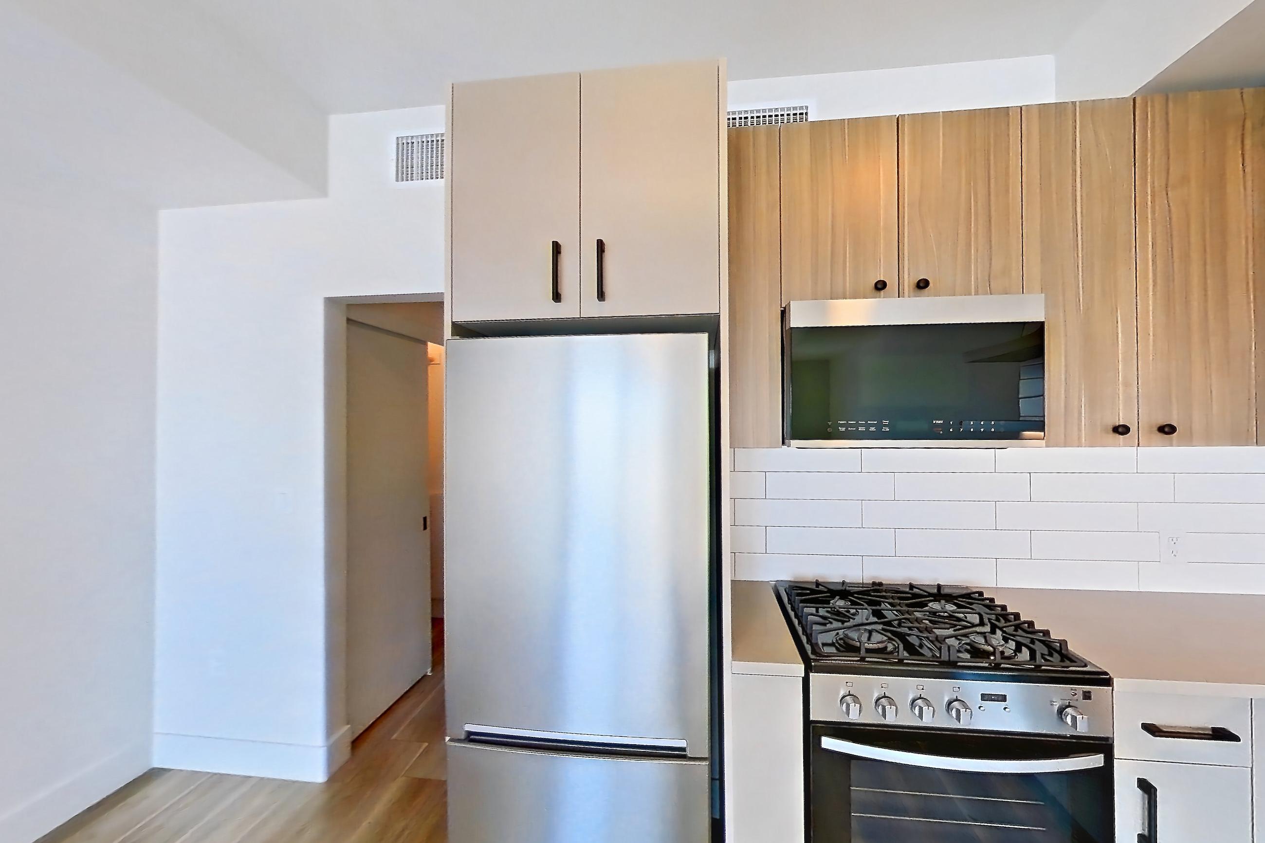 Kitchen, Apartment 428 at The Myles