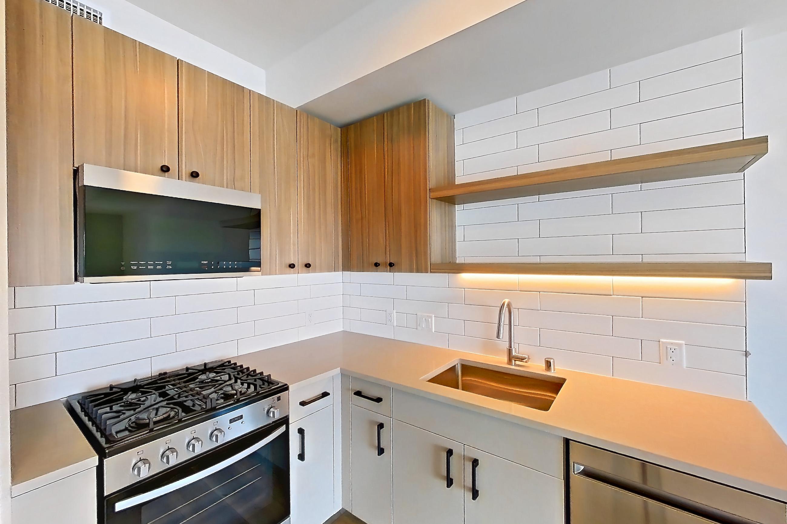 Kitchen, Apartment 428 at The Myles