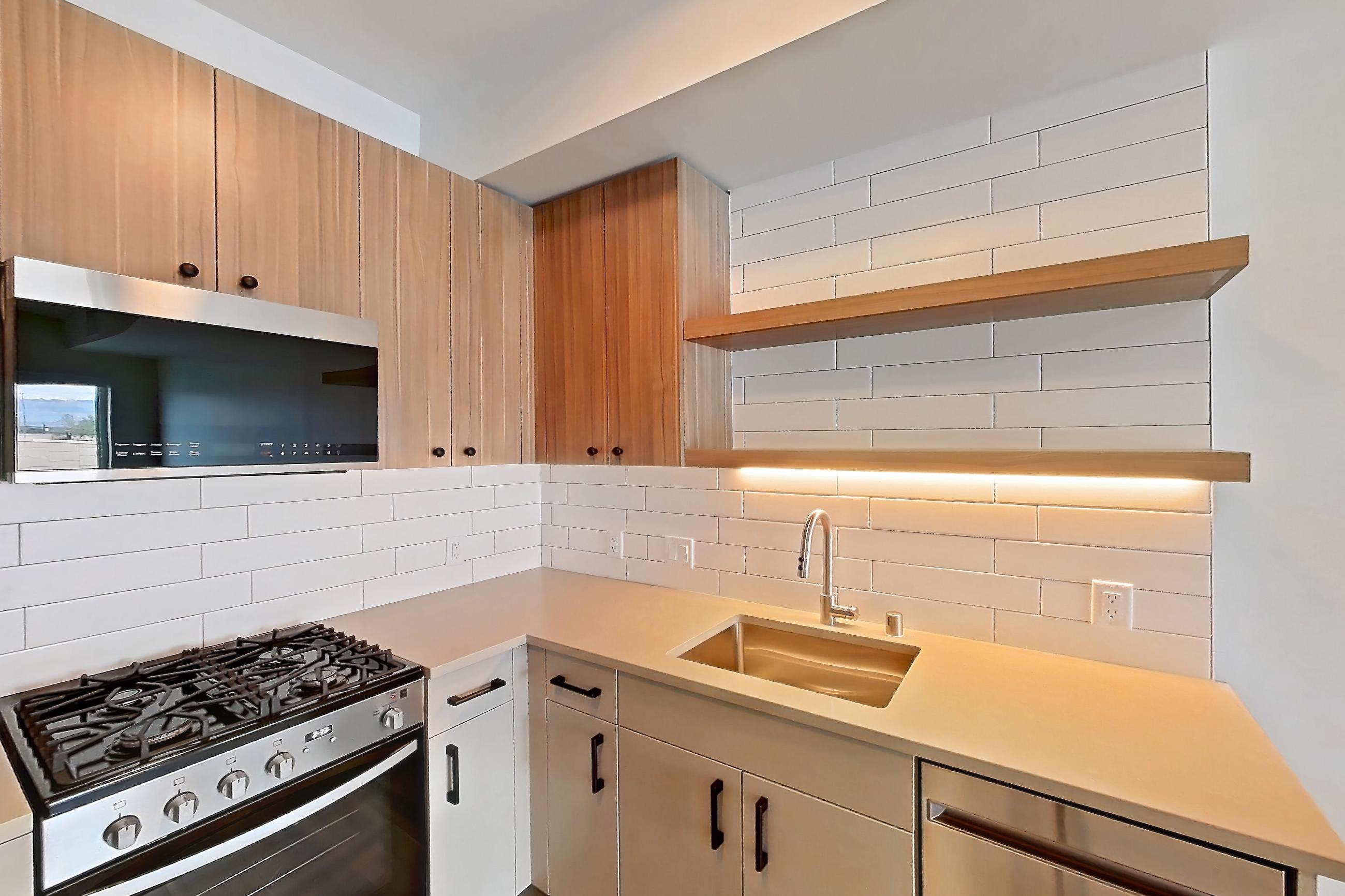 Kitchen, Apartment 451 at The Myles