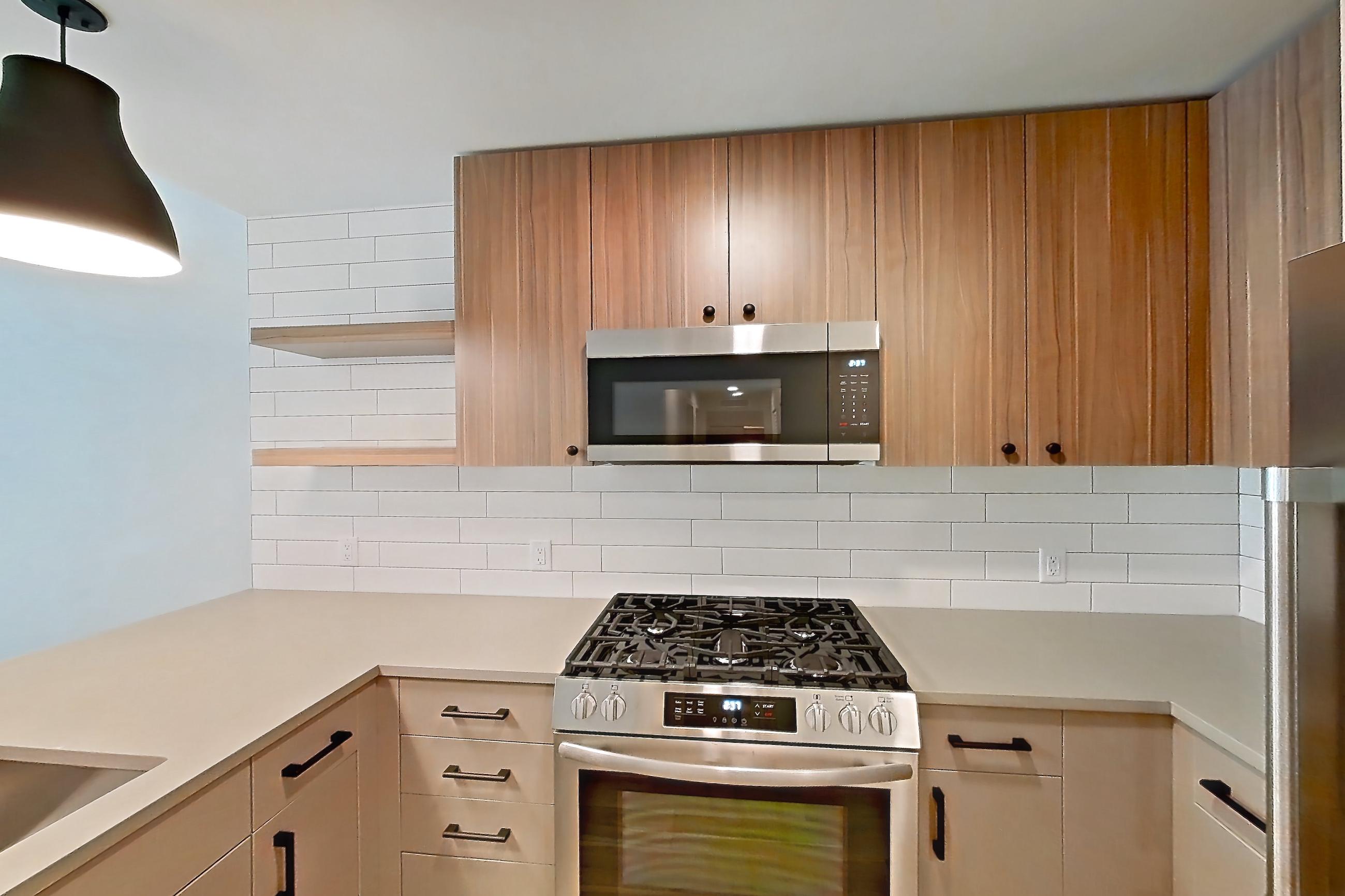 Kitchen, Apartment 452 at The Myles