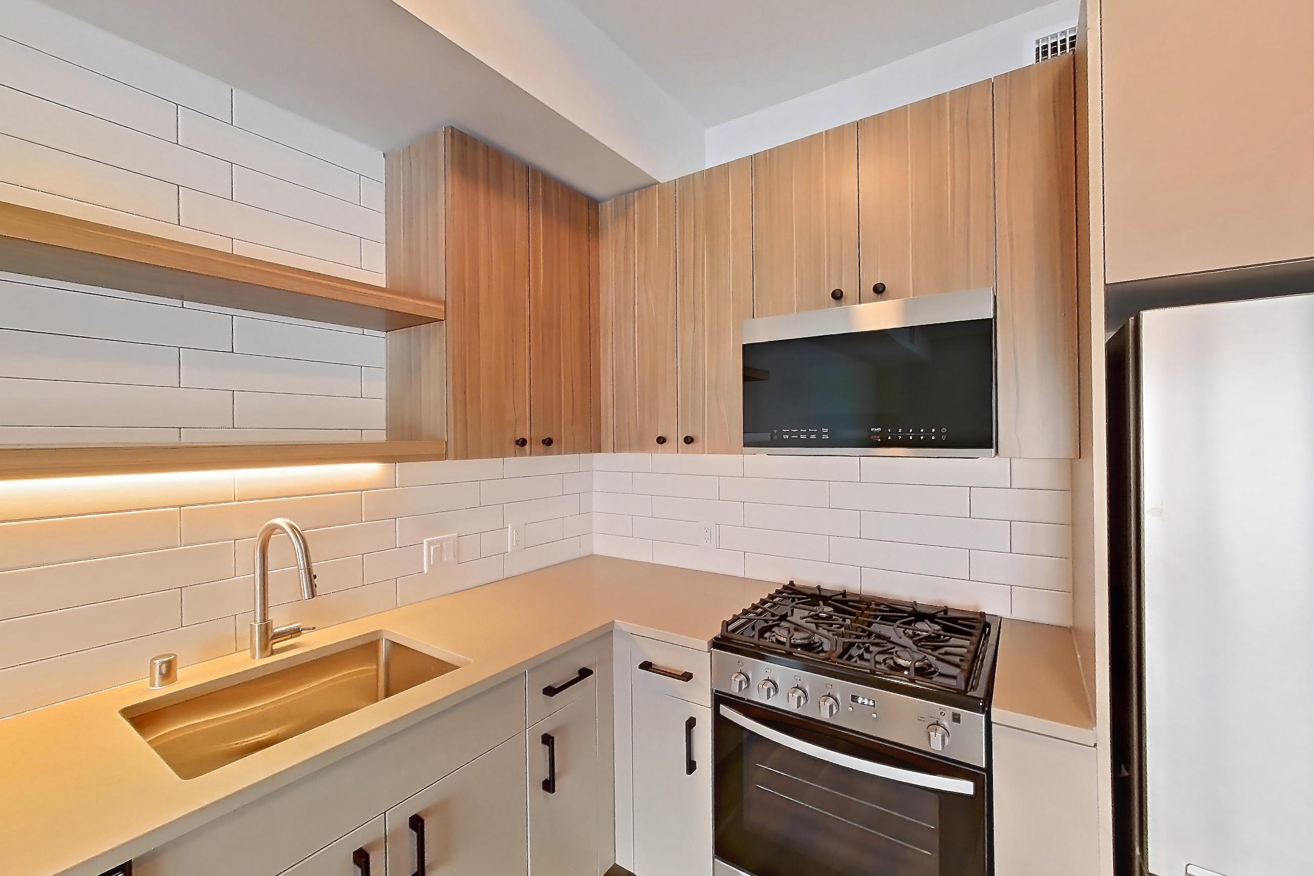Kitchen, Apartment 453 at The Myles