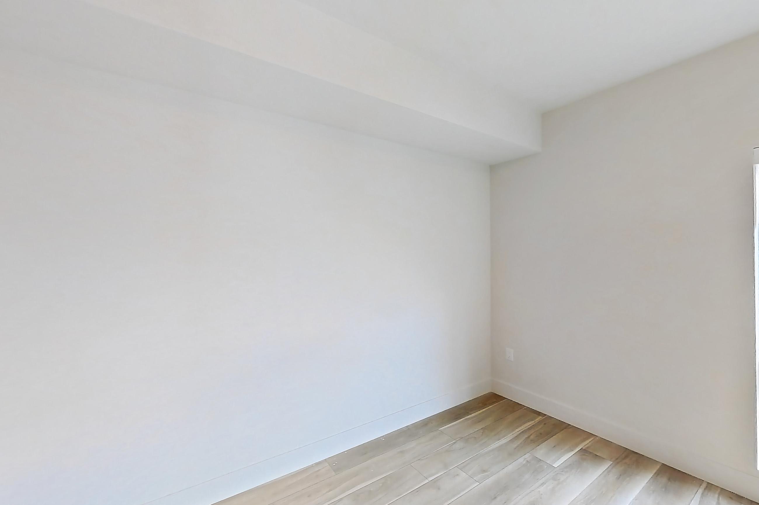 Living room, Apartment 454 at The Myles