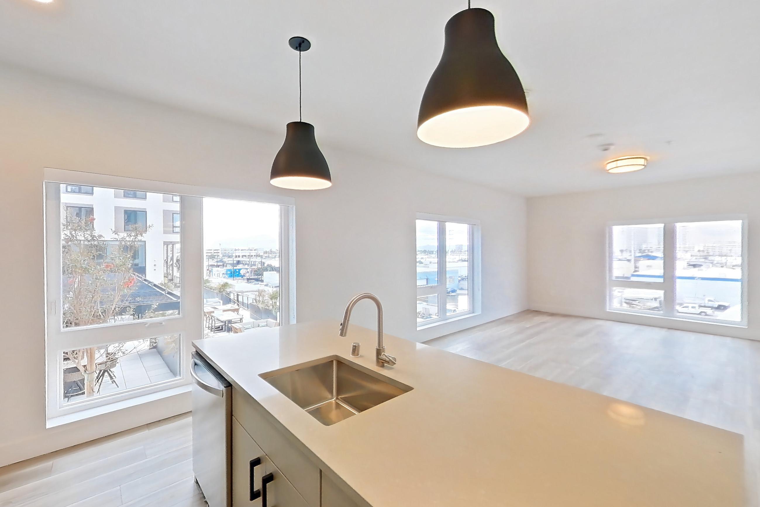 Kitchen, Apartment 456 at The Myles