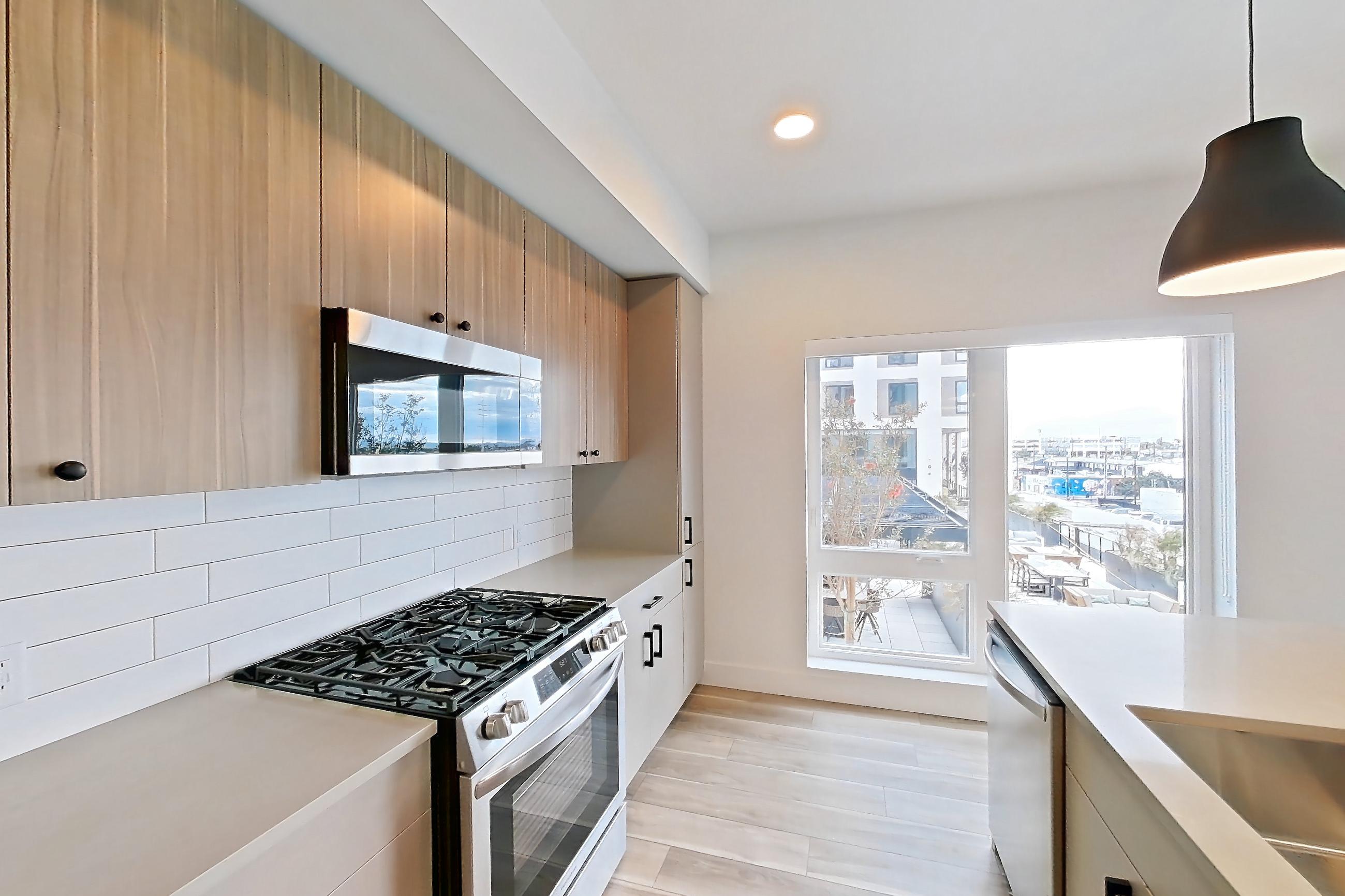 Kitchen, Apartment 456 at The Myles