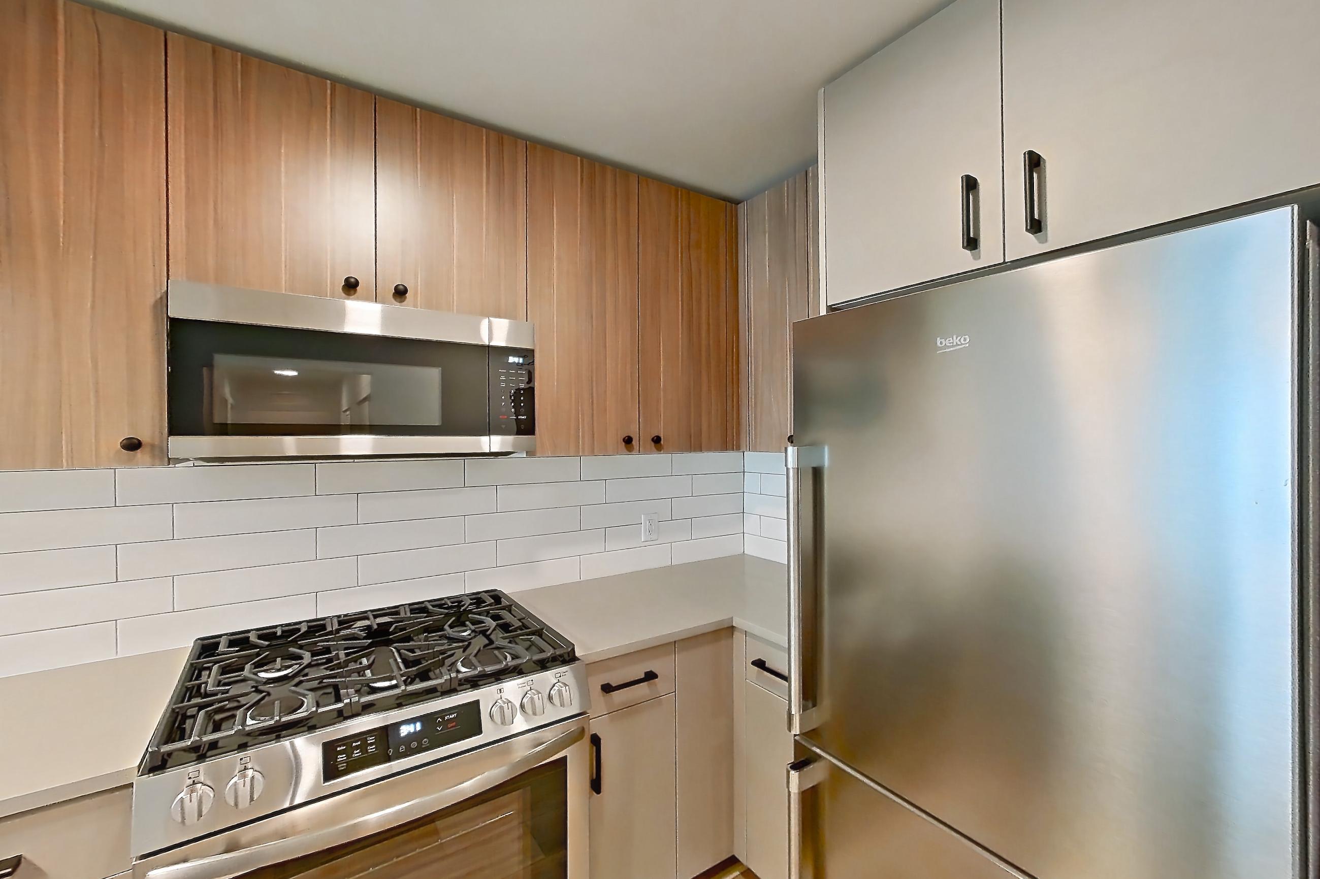 Kitchen, Apartment 501 at The Myles