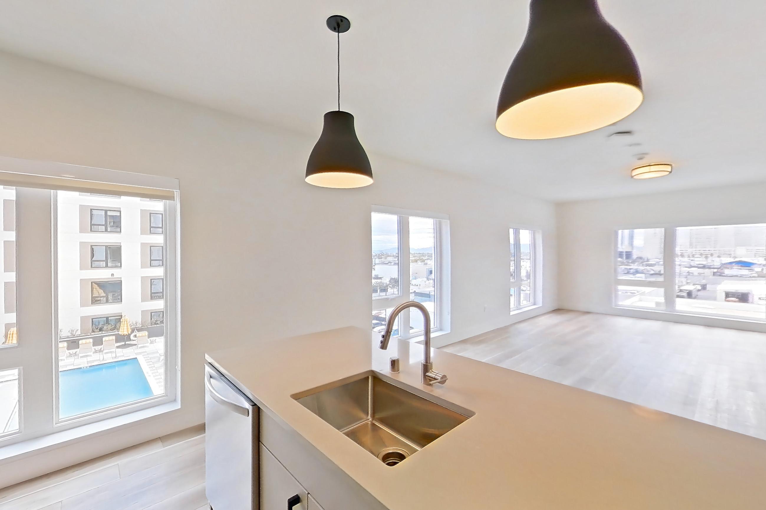 Kitchen, Apartment 505 at The Myles