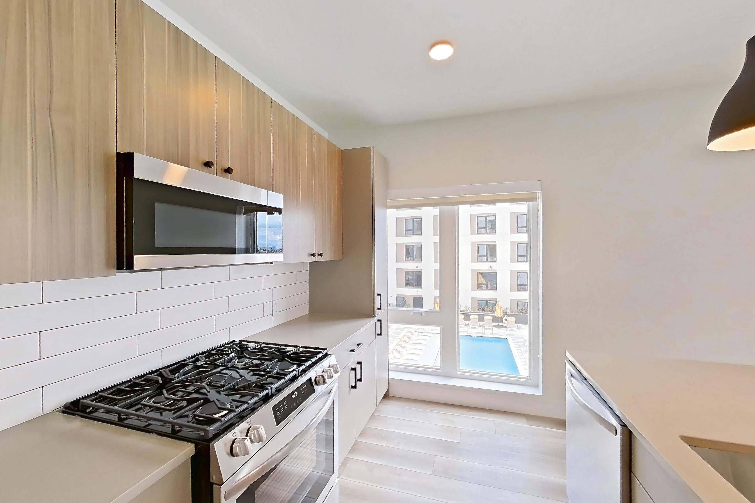 Kitchen, Apartment 505 at The Myles