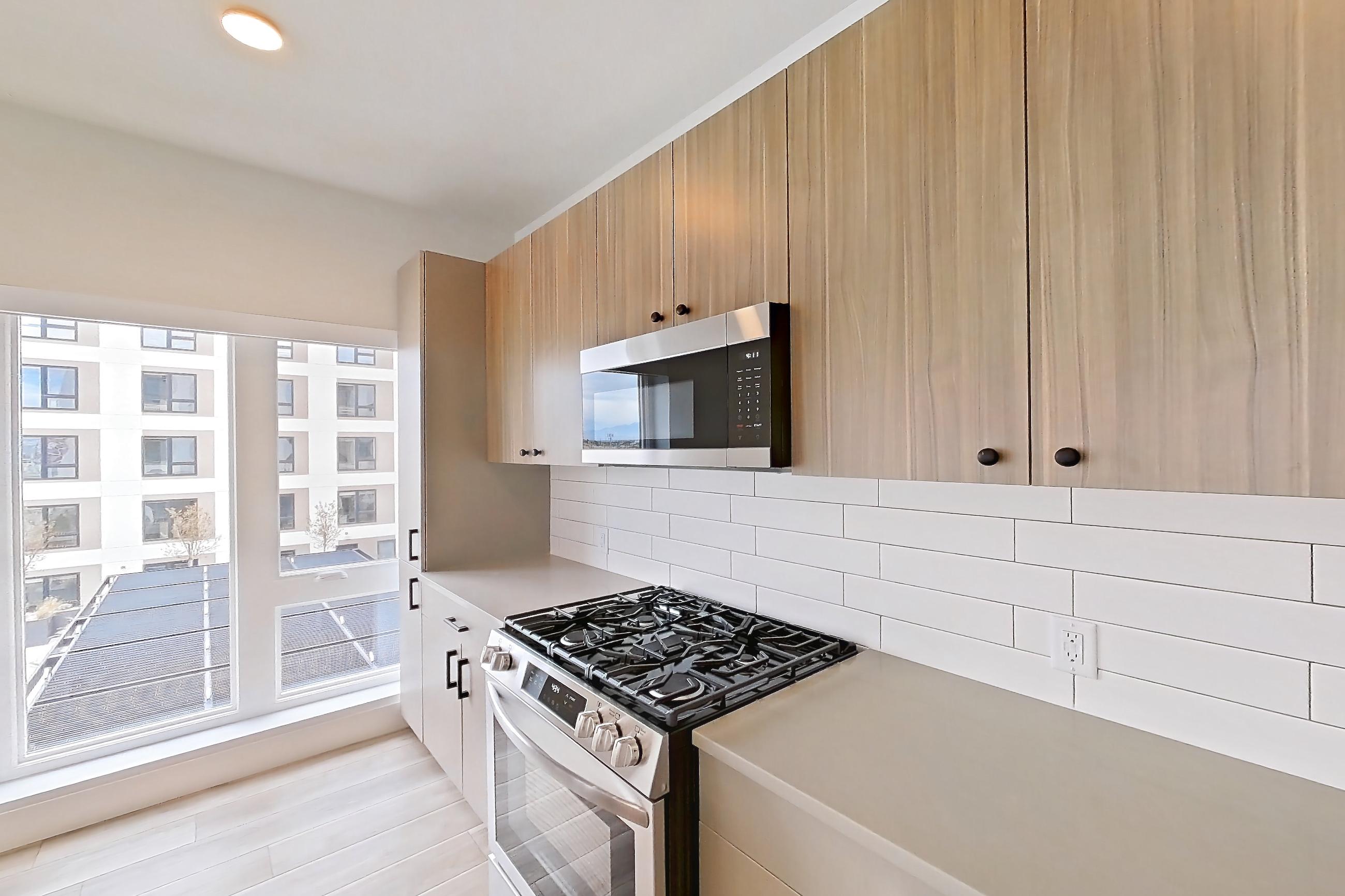 Kitchen, Apartment 507 at The Myles