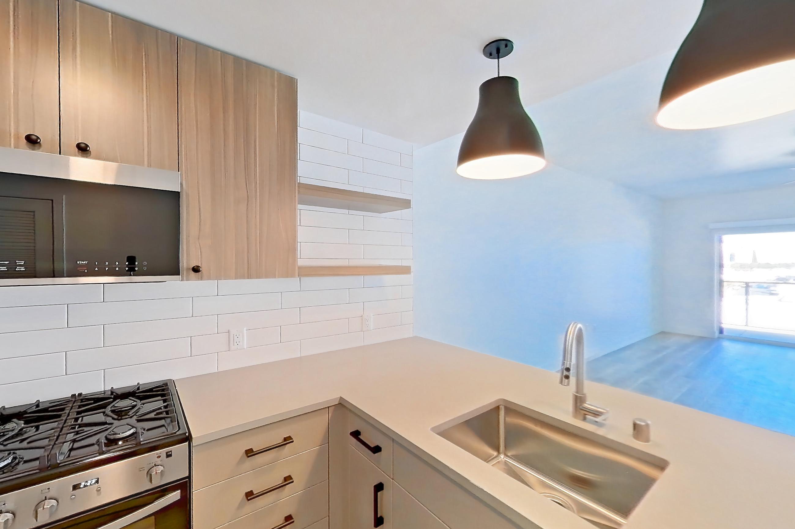 Kitchen, Apartment 535 at The Myles