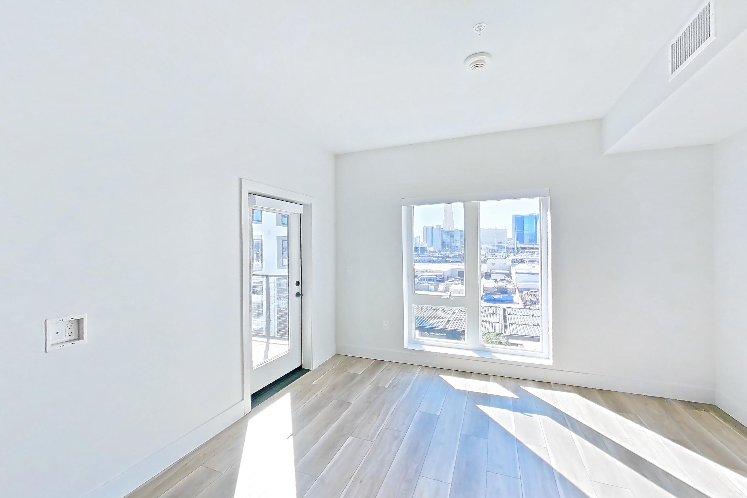 Living room in Apartment 540 at The Myles, C37 floor plan