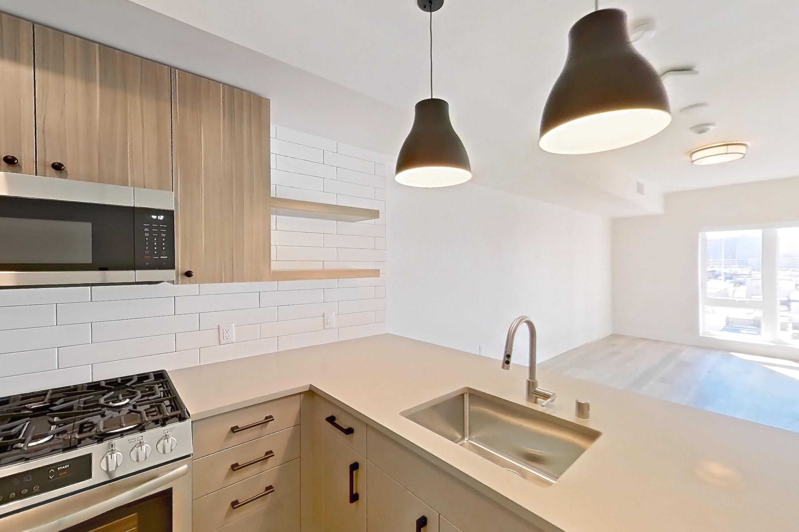 Kitchen in Apartment 542 at The Myles, C12 floor plan
