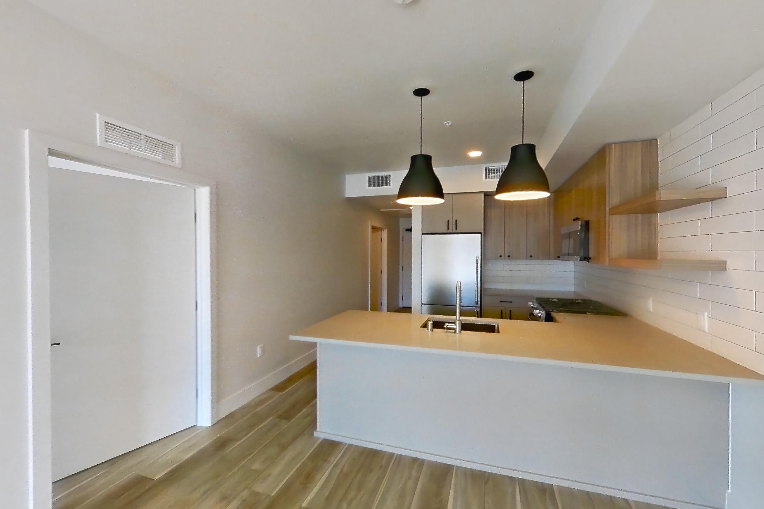 Living room in Apartment 542 at The Myles, C12 floor plan
