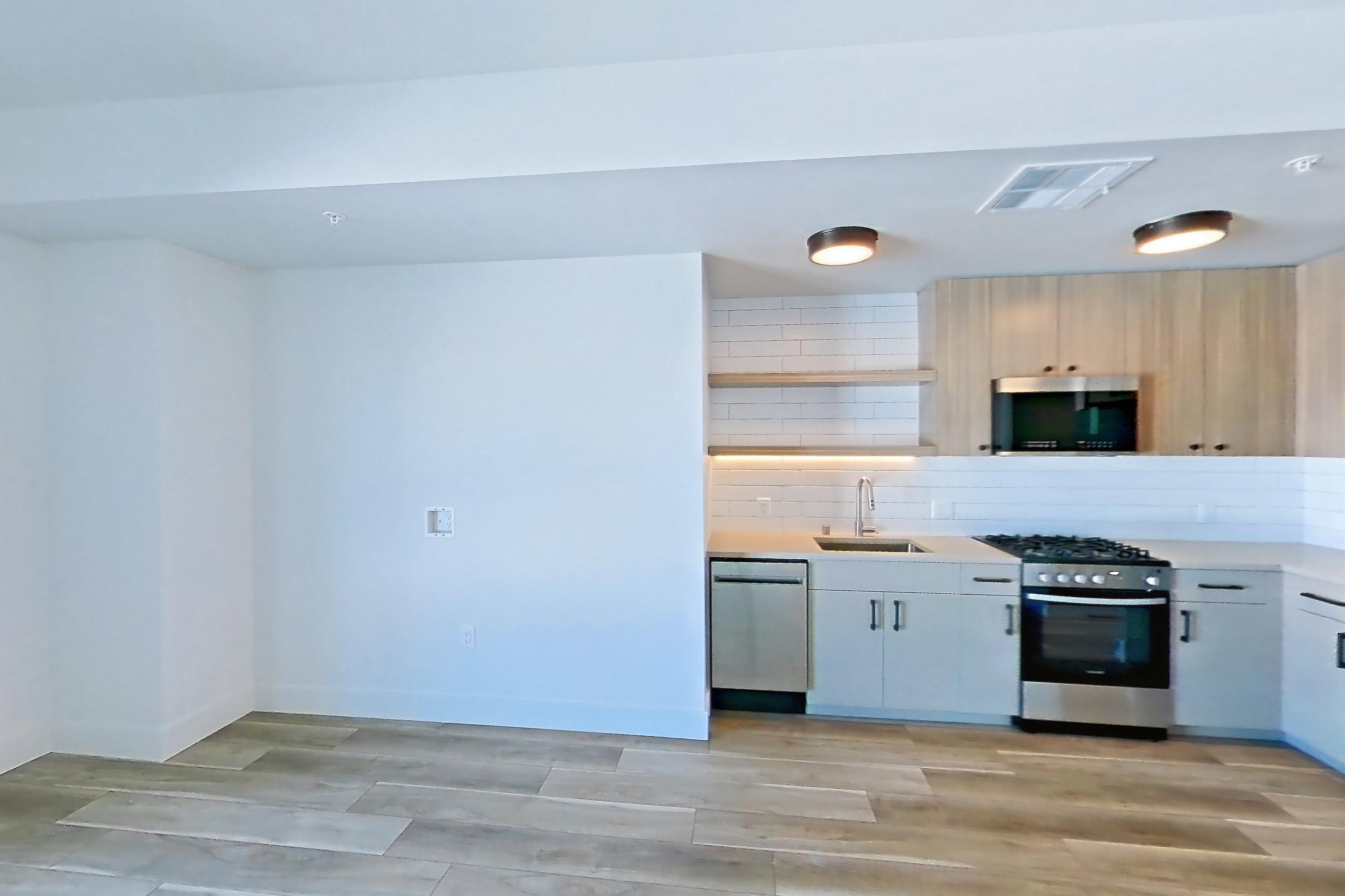 Living space in Apartment 543 at The Myles, A4 floor plan