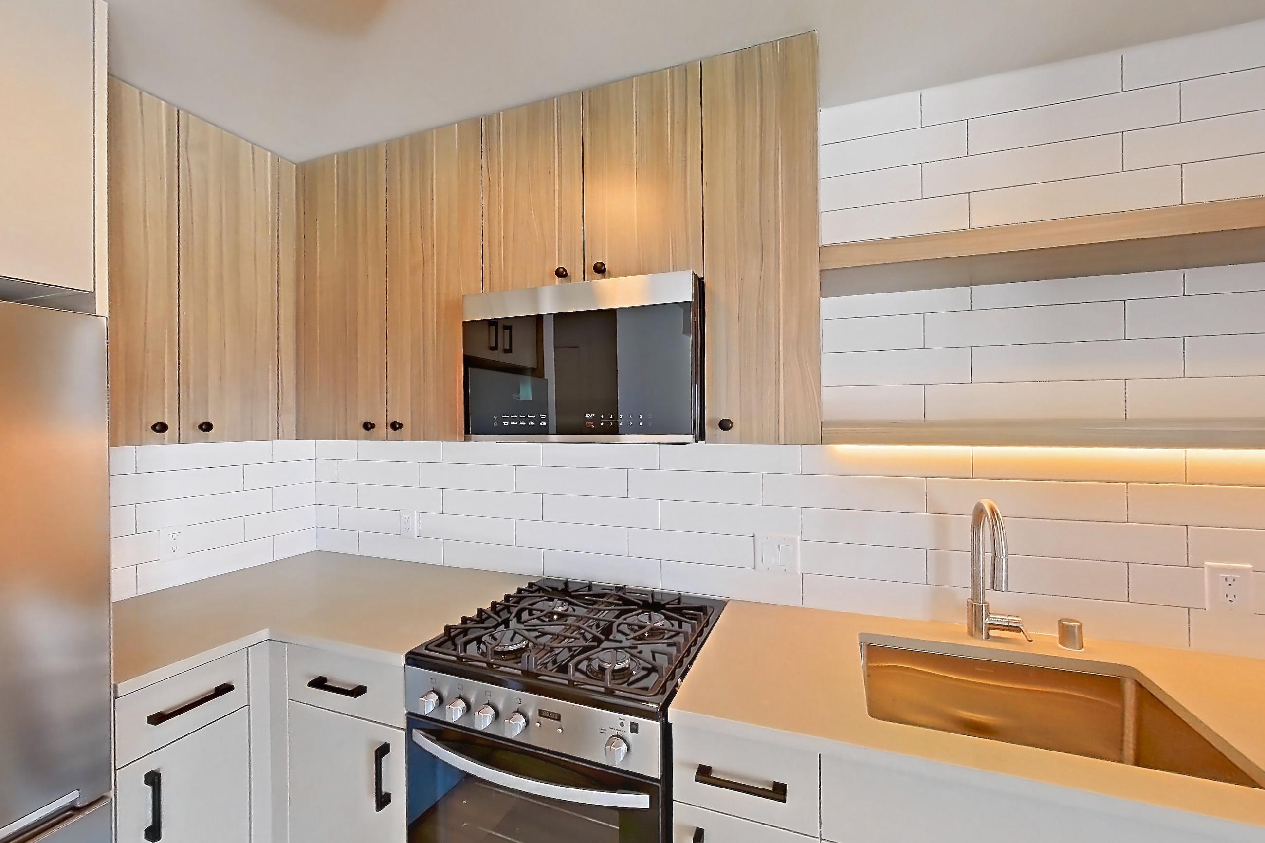 Kitchen, Apartment 545 at The Myles