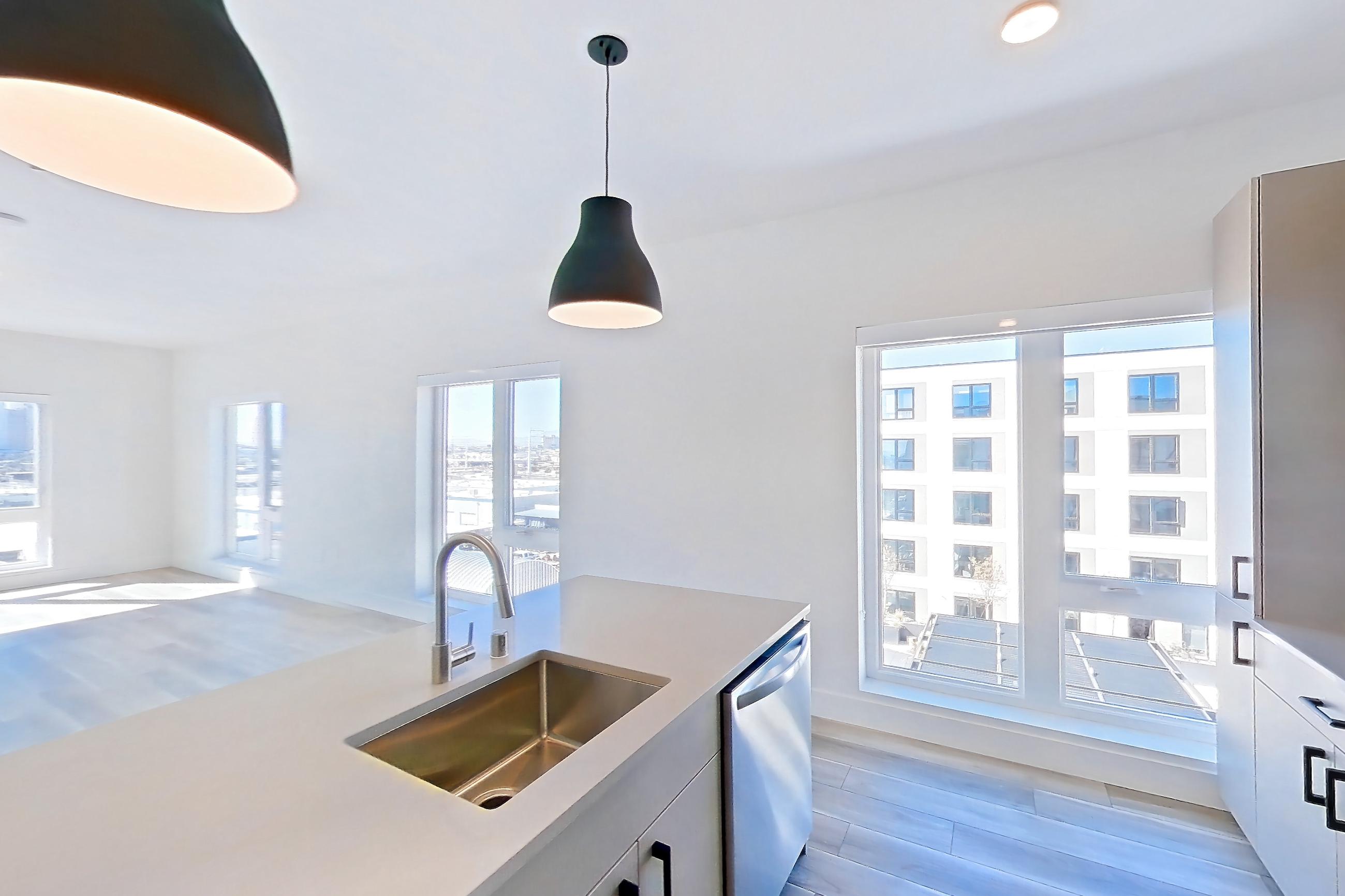 Kitchen in Apartment 607 at The Myles, D6 floor plan