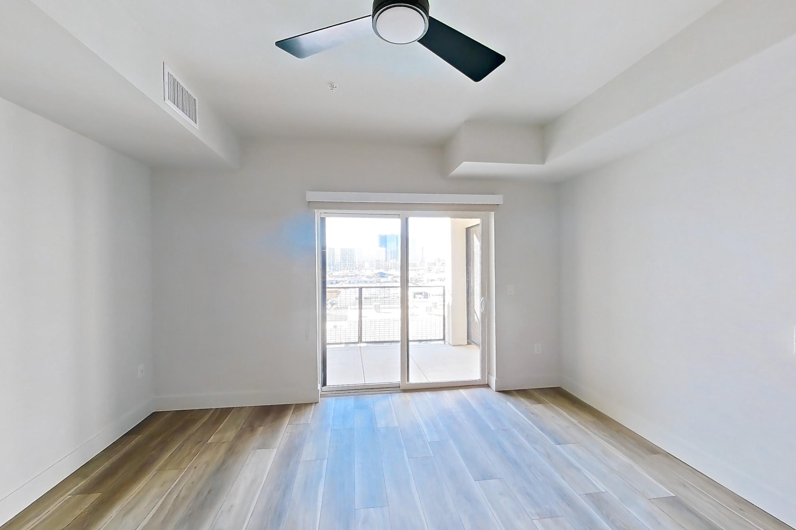 Living space in Apartment 619 at The Myles, A9 floor plan