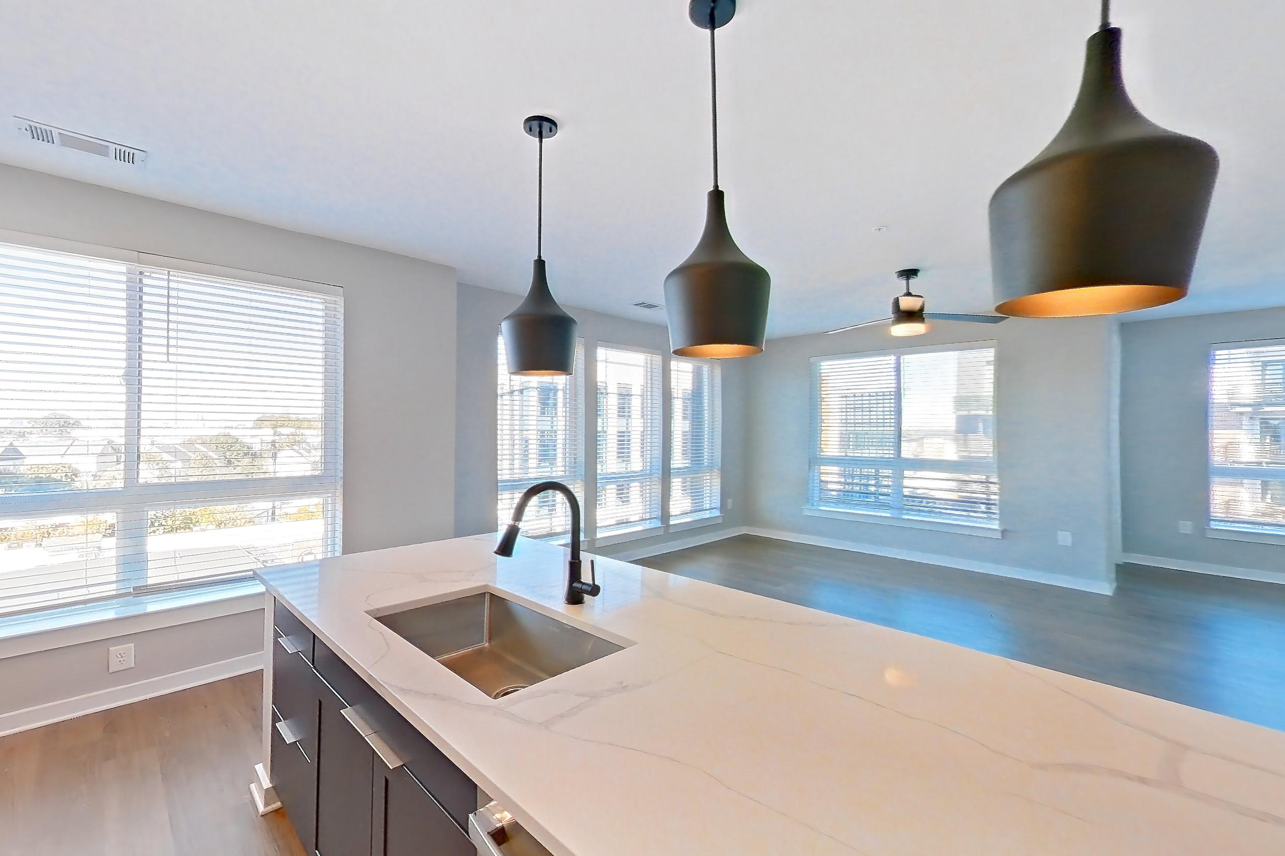 Kitchen in Apartment 615 at The Rowe at Commonwealth, C7.1 floor plan