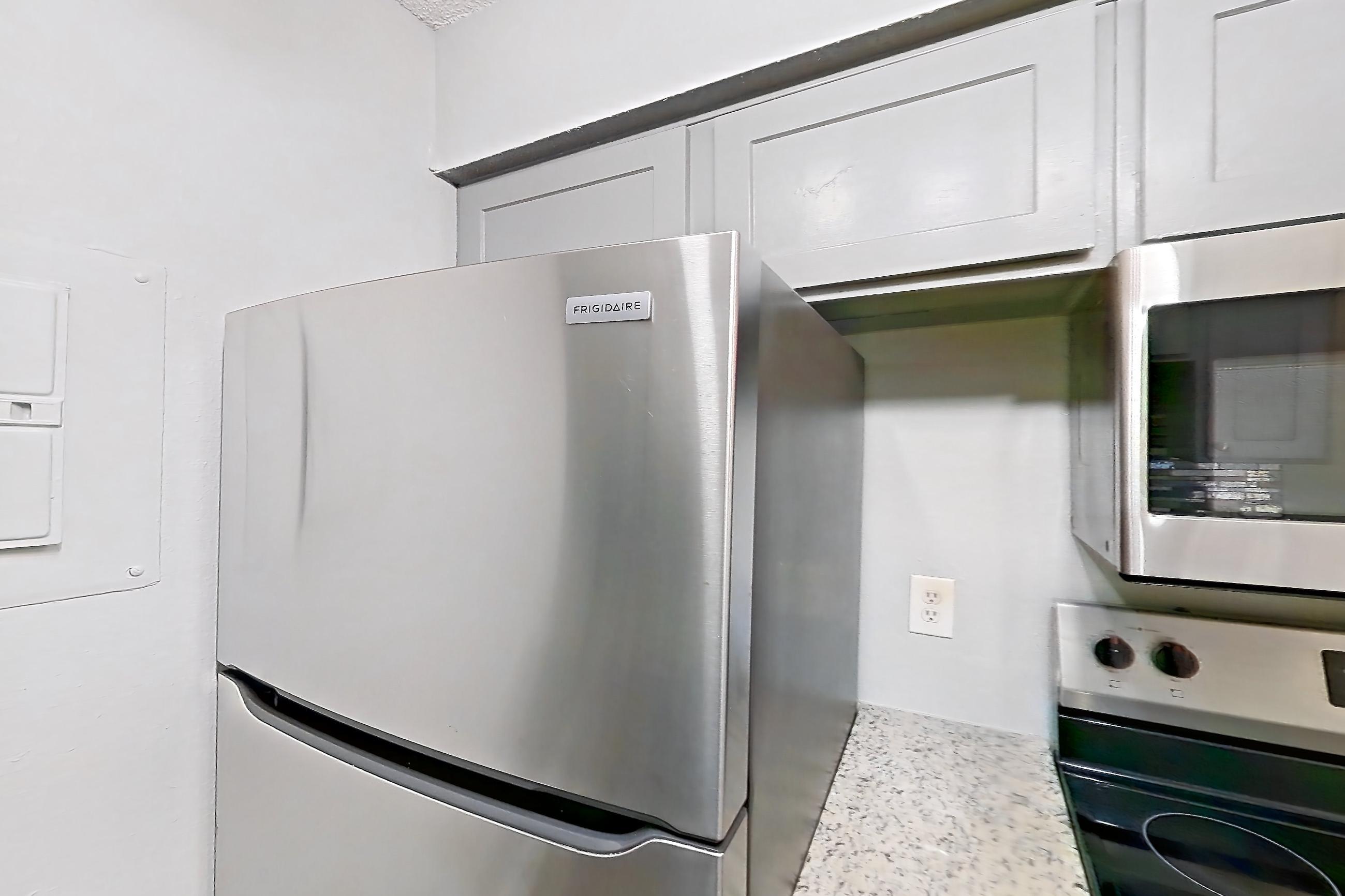 Kitchen in Apartment 608 at Marine Creek Apartments, A floor plan
