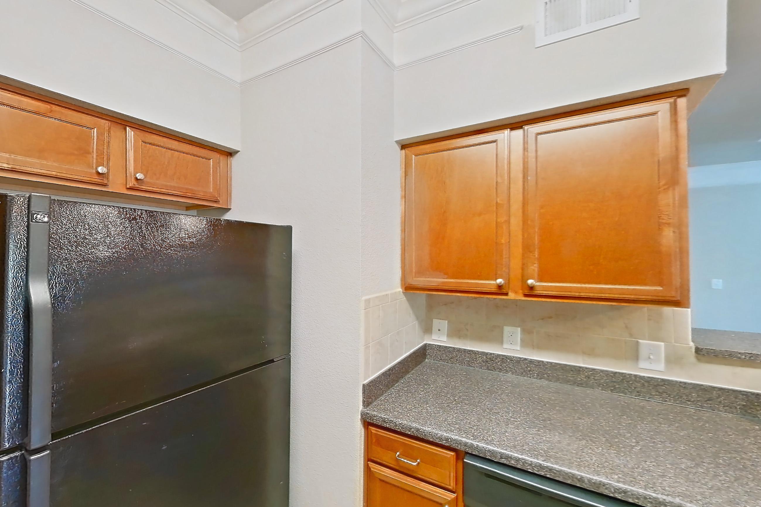 Kitchen in Apartment 7305 at Terraces at Fall Creek, A1 floor plan