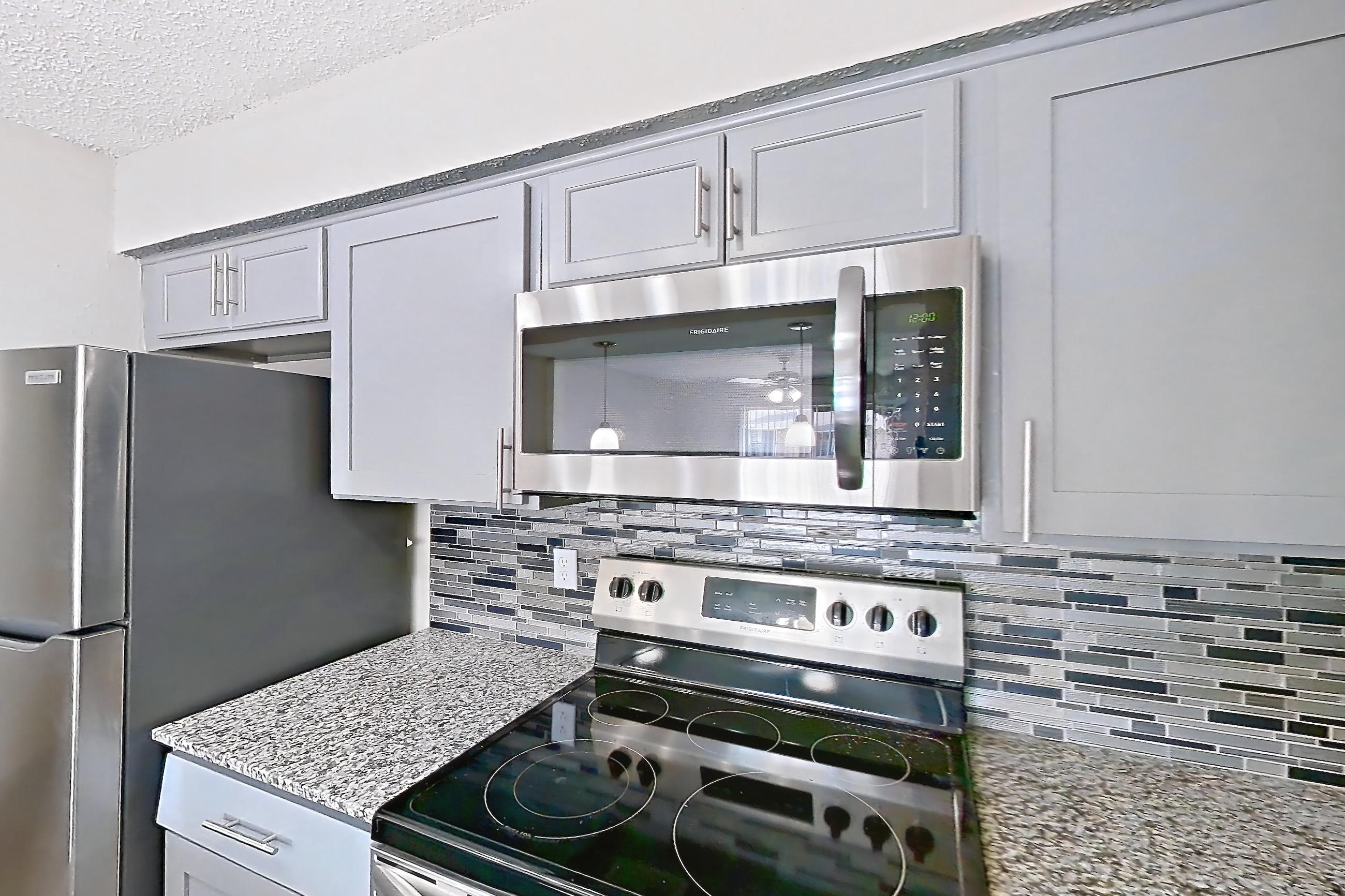 Kitchen in Apartment 236nd at The Cassidy at Western Hills, B-1ND floor plan