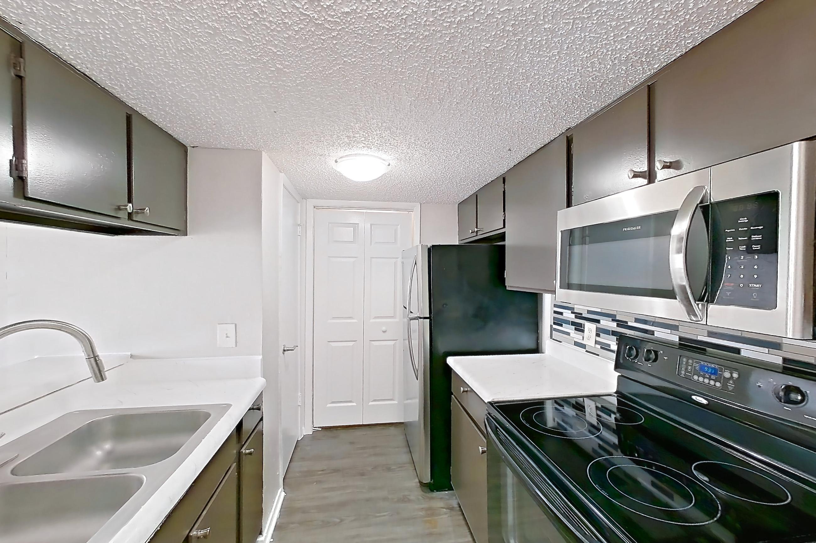 Kitchen in Apartment 2825sc at The Cassidy at Western Hills, A-2 floor plan