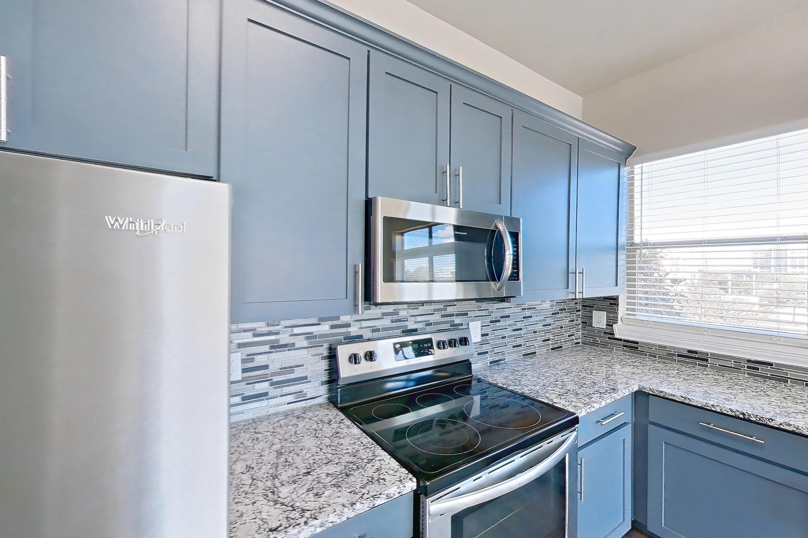 Kitchen in Apartment 356 at Voyager at the Space Center, B04 - The Vance floor plan