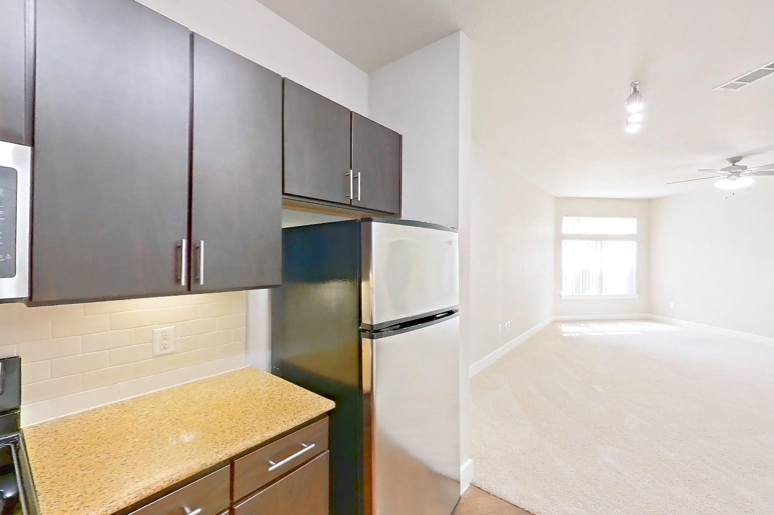 Kitchen in Apartment 371 at Voyager at the Space Center, A07 - The Glenn floor plan