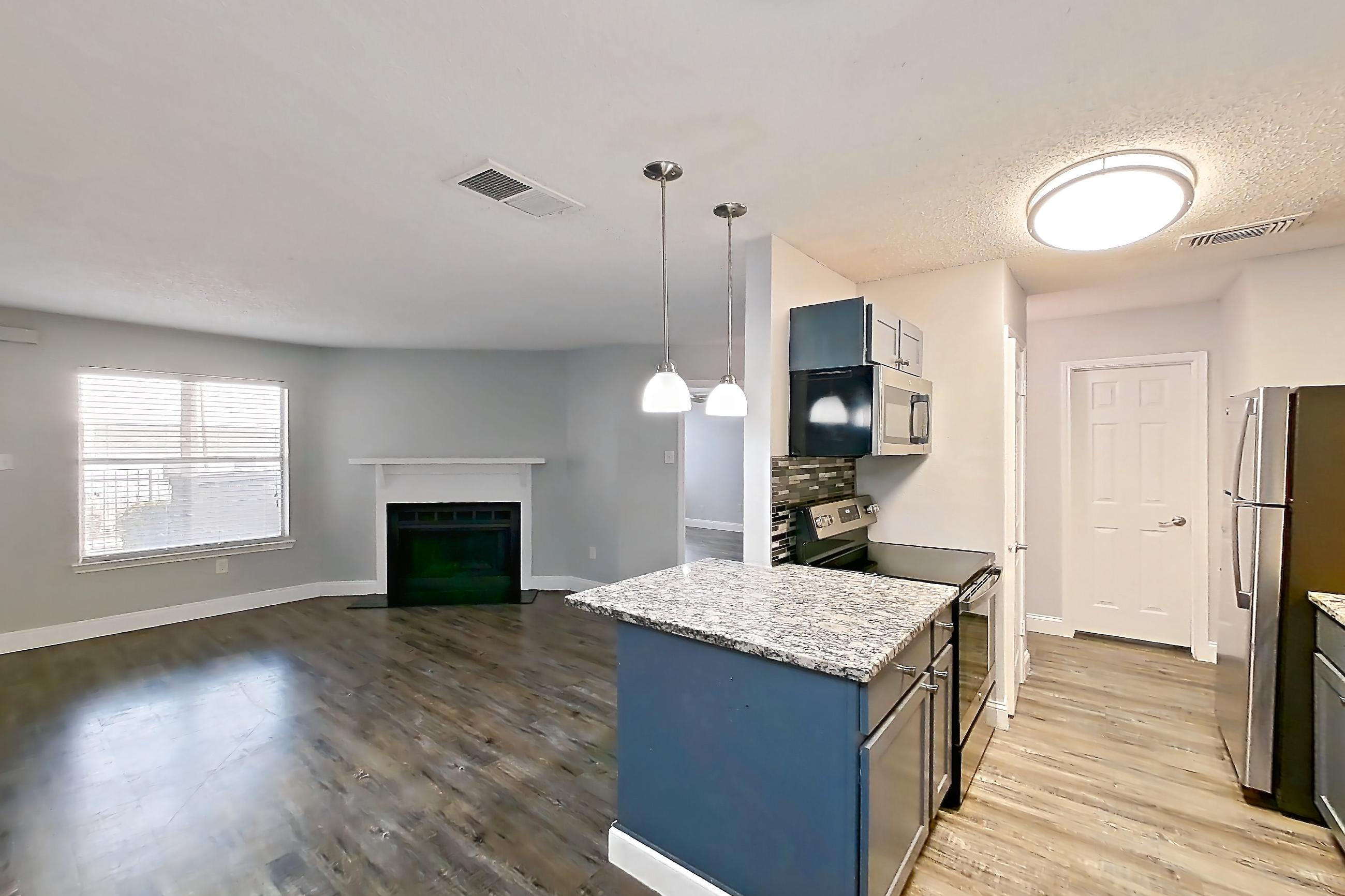 Dining room in Apartment 811 at Quail Ridge Apartments, A-2 floor plan
