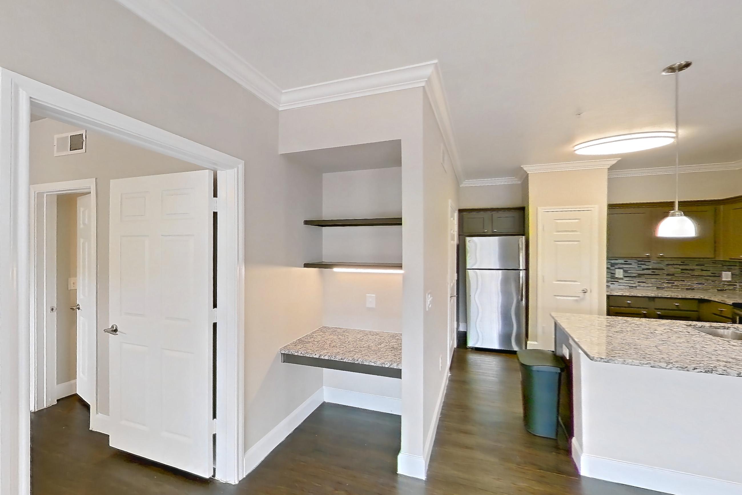 Dining room in Apartment 1426 at Residences at River Park West, C1 floor plan