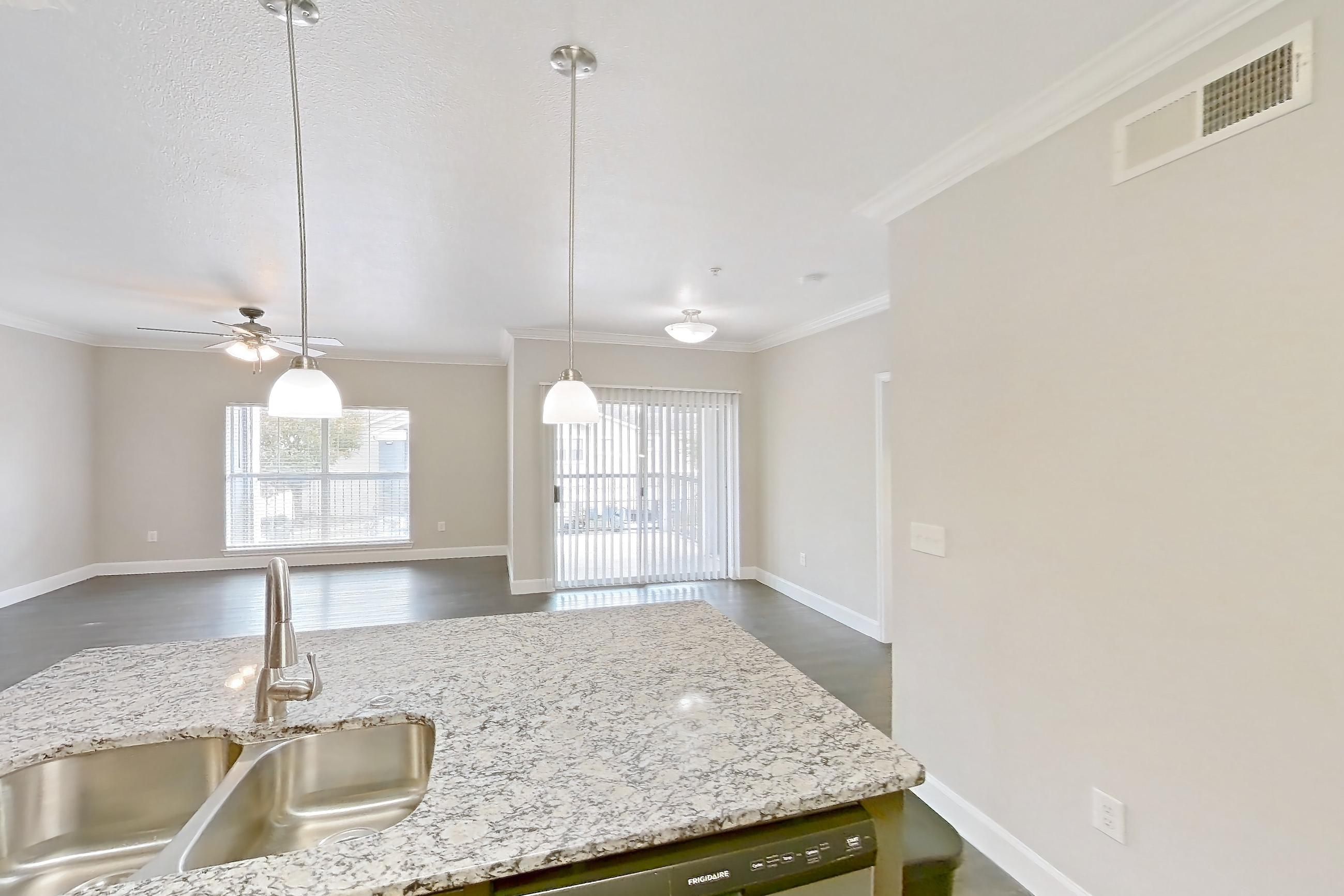 Kitchen in Apartment 1426 at Residences at River Park West, C1 floor plan