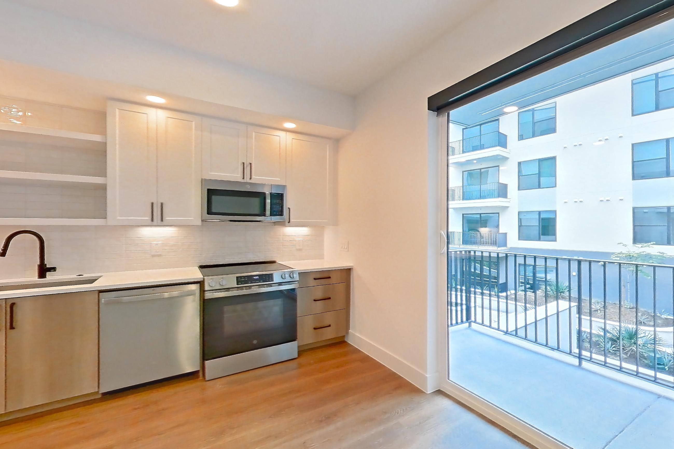 Living space in Apartment 405 at The Watson, S3.1WF floor plan