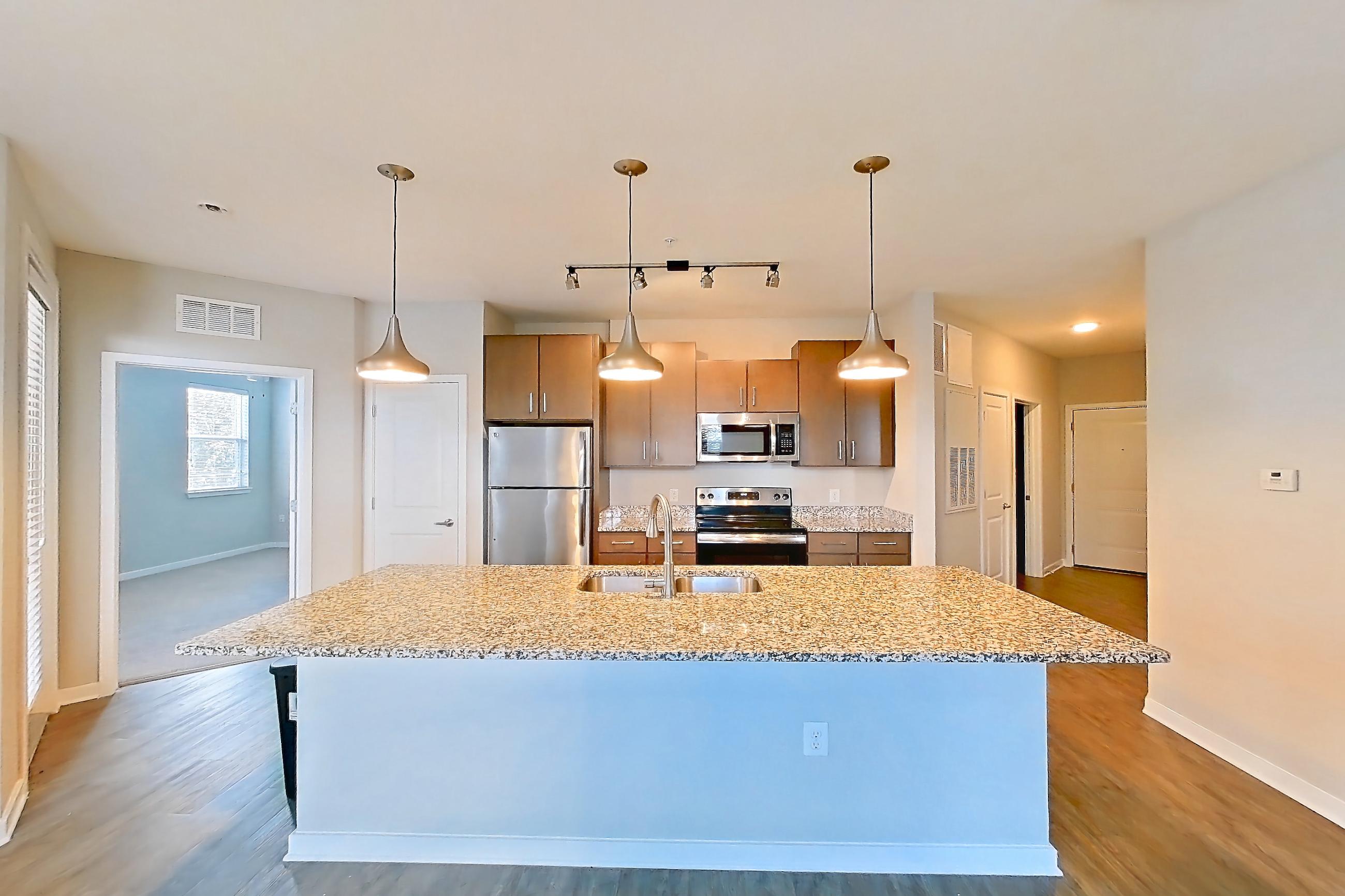 Living room in Apartment 201 at Lake Nona Ariel Apartments, Aster floor plan