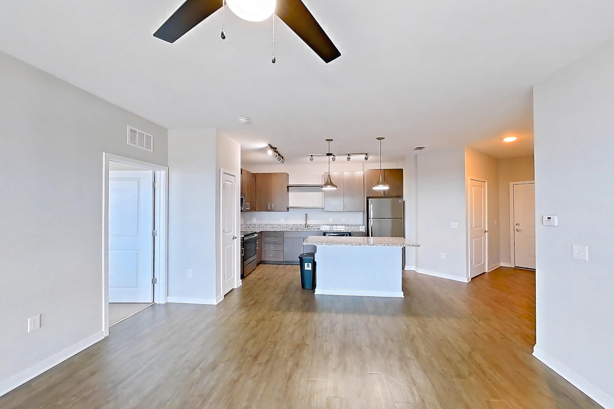 Living room in Apartment 305 at Lake Nona Ariel Apartments, Hawthorne floor plan