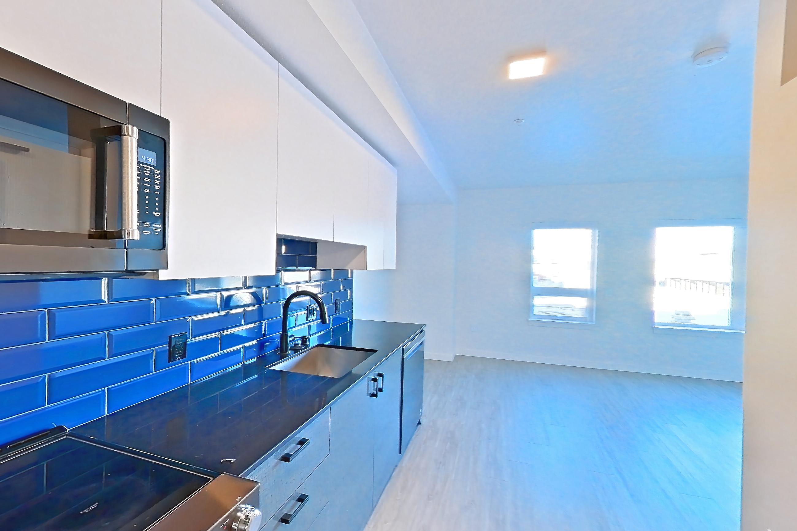 Kitchen in Apartment 609w at Chroma, U1 floor plan