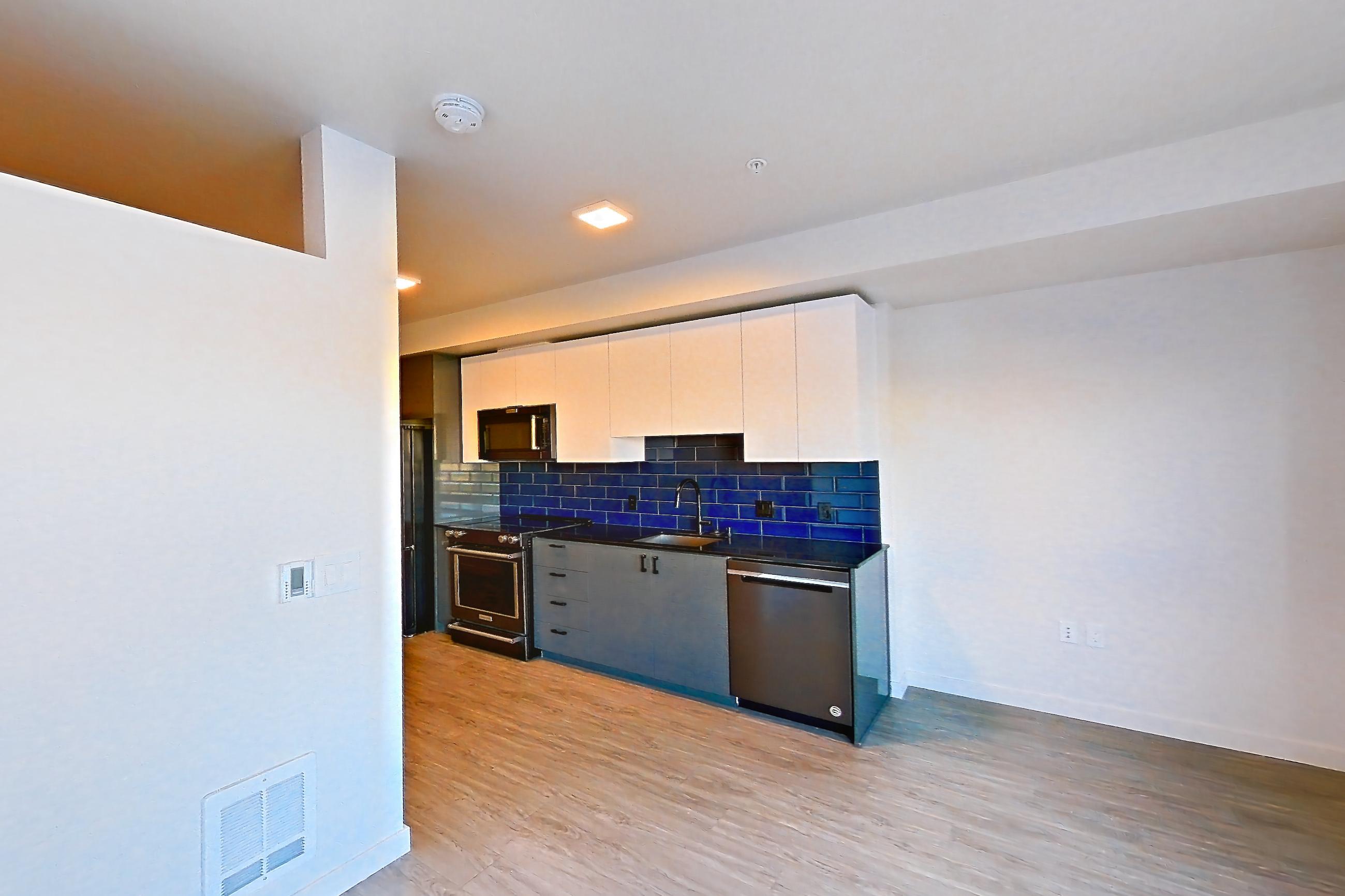 Living space in Apartment 609w at Chroma, U1 floor plan