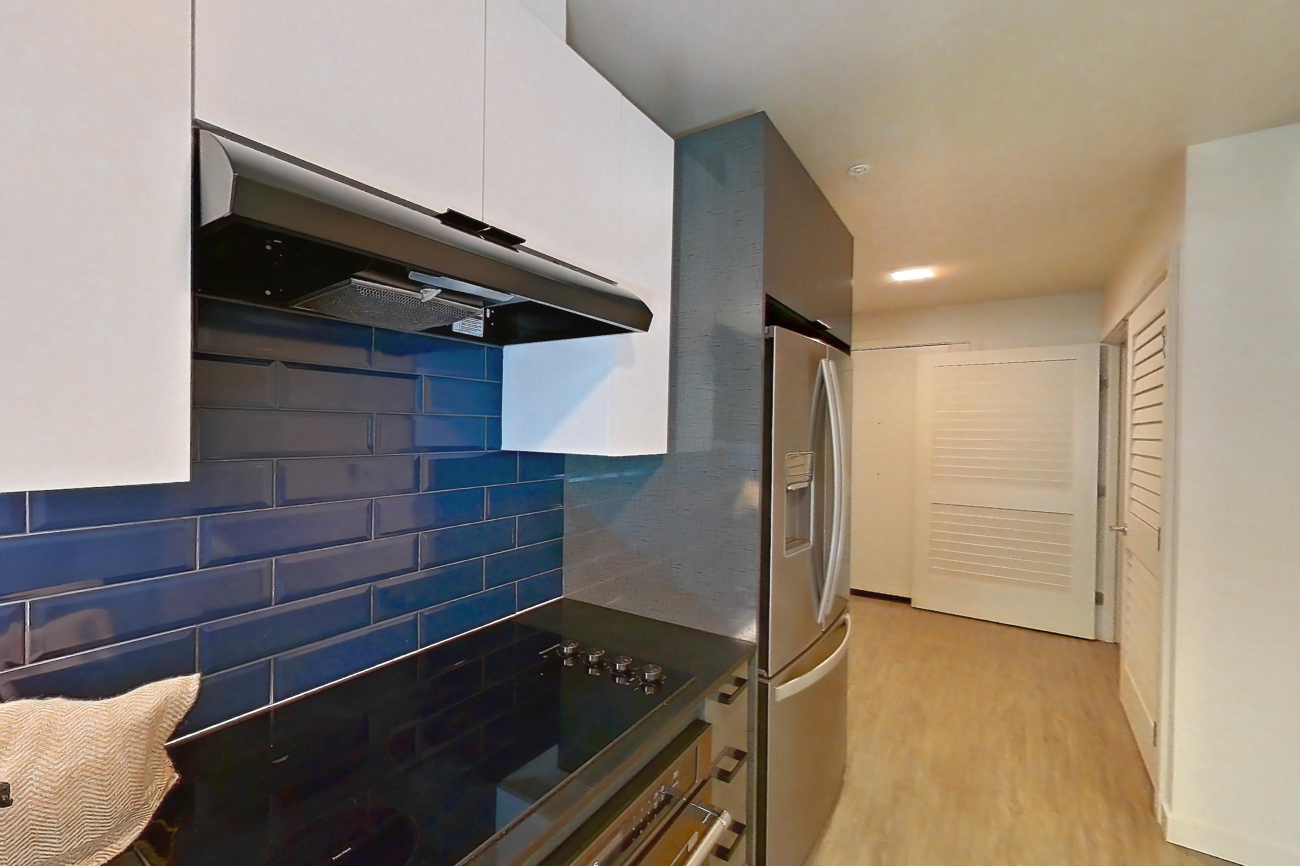 Kitchen in a U9 floor plan unit, representative of Unit 511 at Chroma