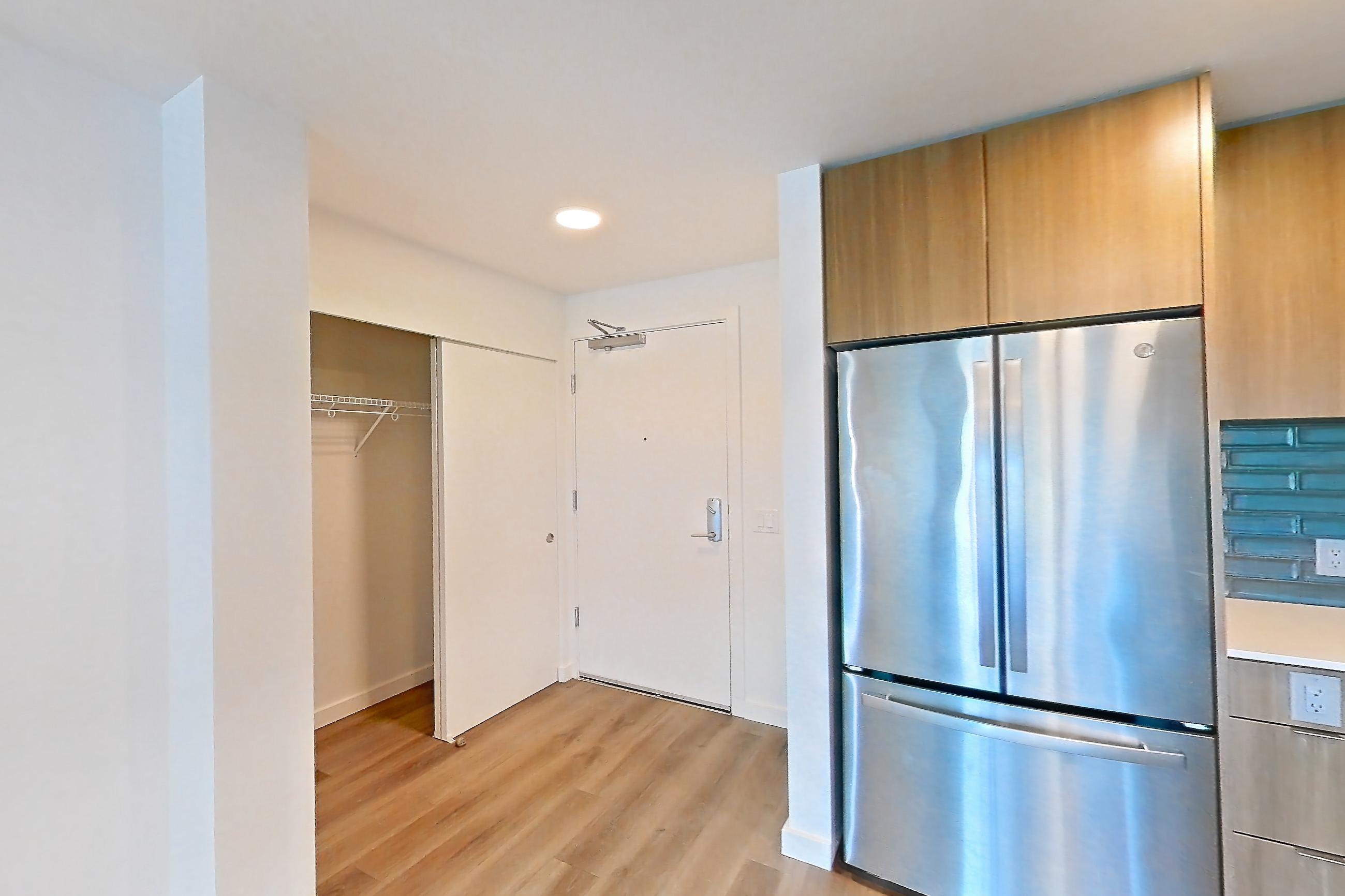 Kitchen in a B1.1 floor plan unit, representative of Unit 237 at Arlo