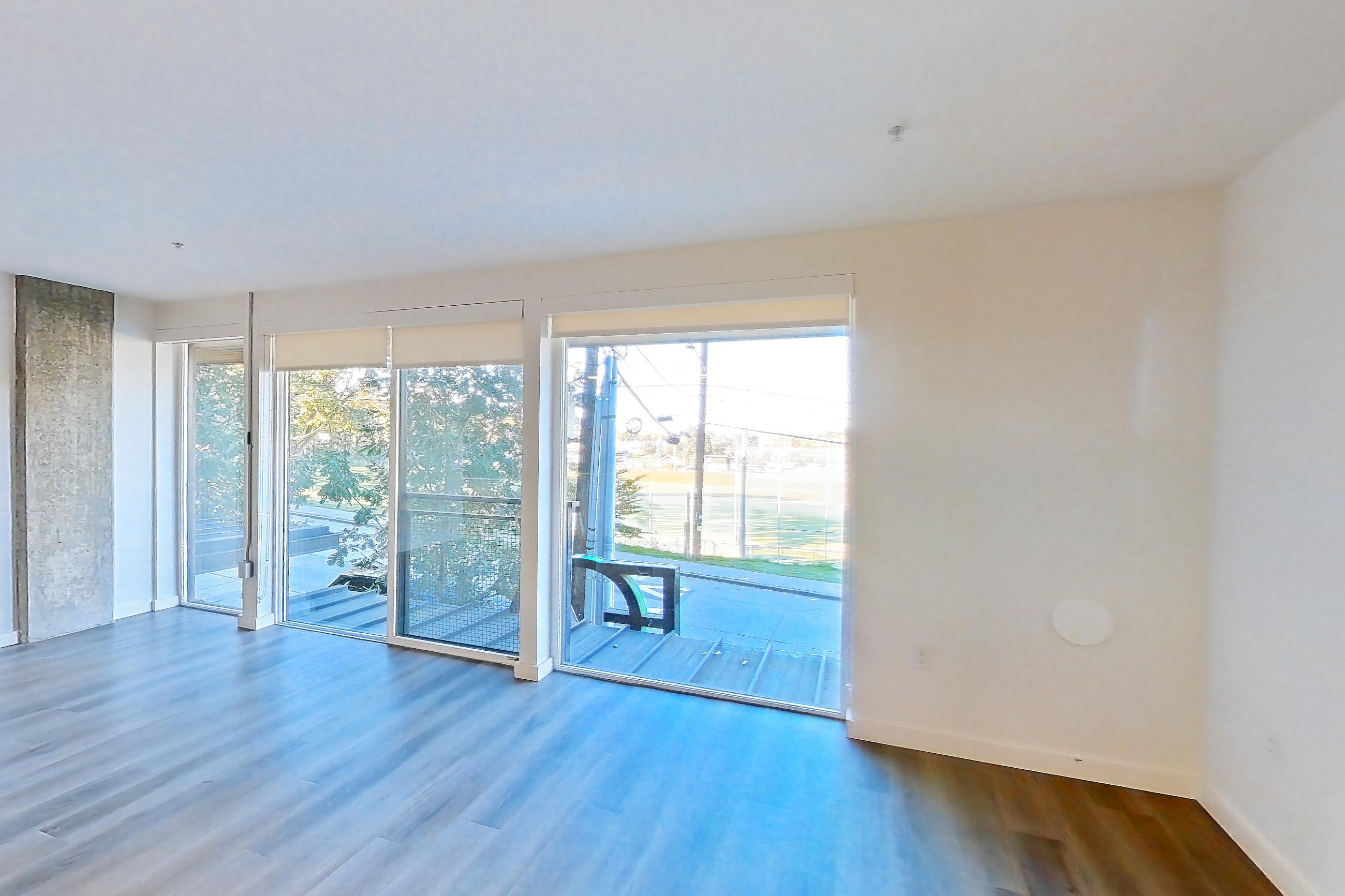 Living space, Apartment P110 at Arlo