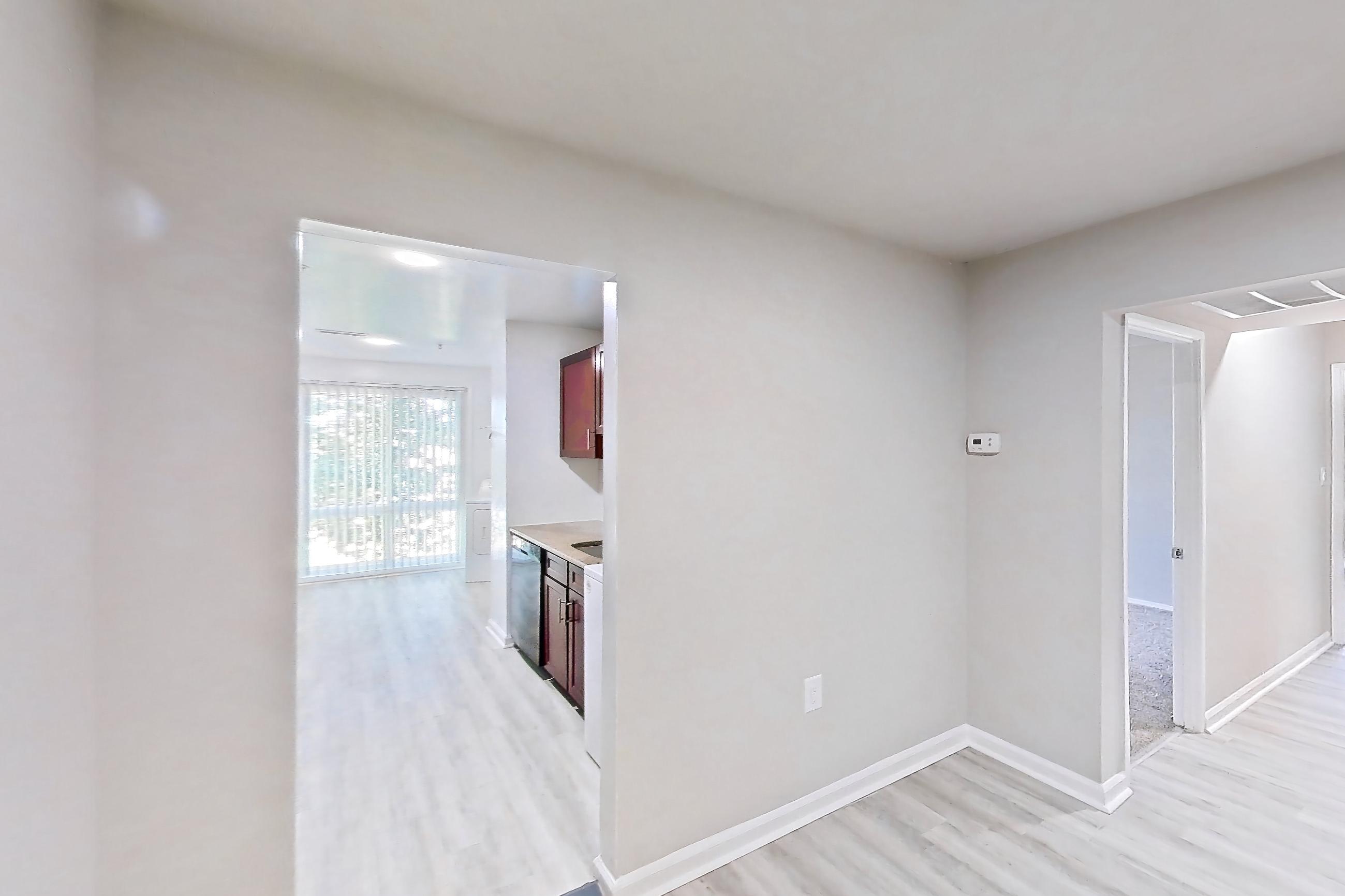 Dining room in a Two Bedroom w/Washer and Dryer floor plan apartment, representative of Apartment 9310ER22 at Franklin Park at Greenbelt Station