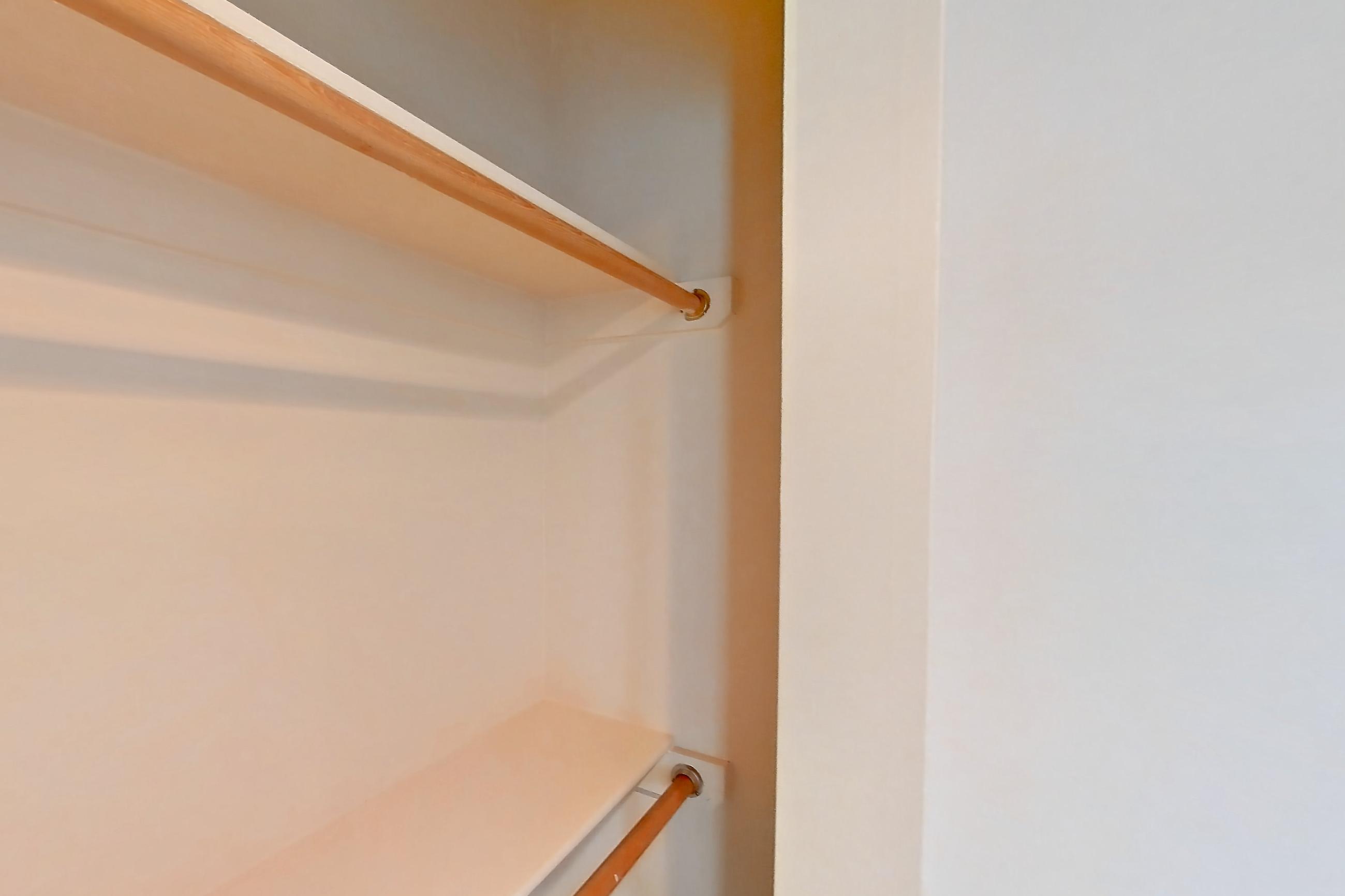 Living room closet, Apartment 209 at Clay Terrace