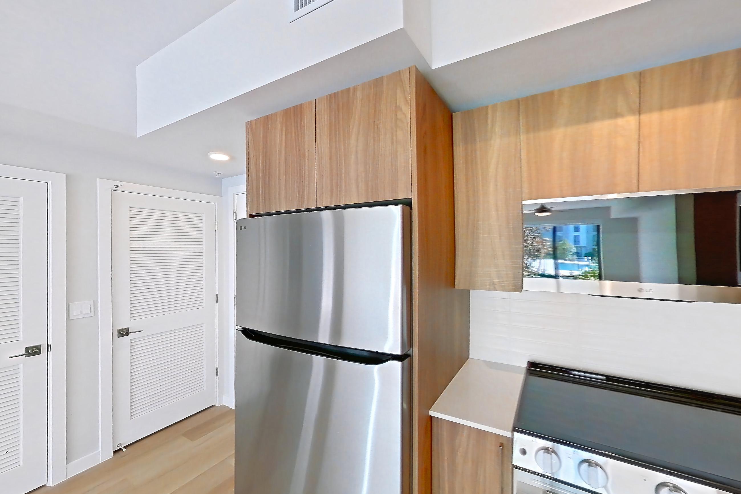 Kitchen, Apartment 109 at Lakeview at NoMi