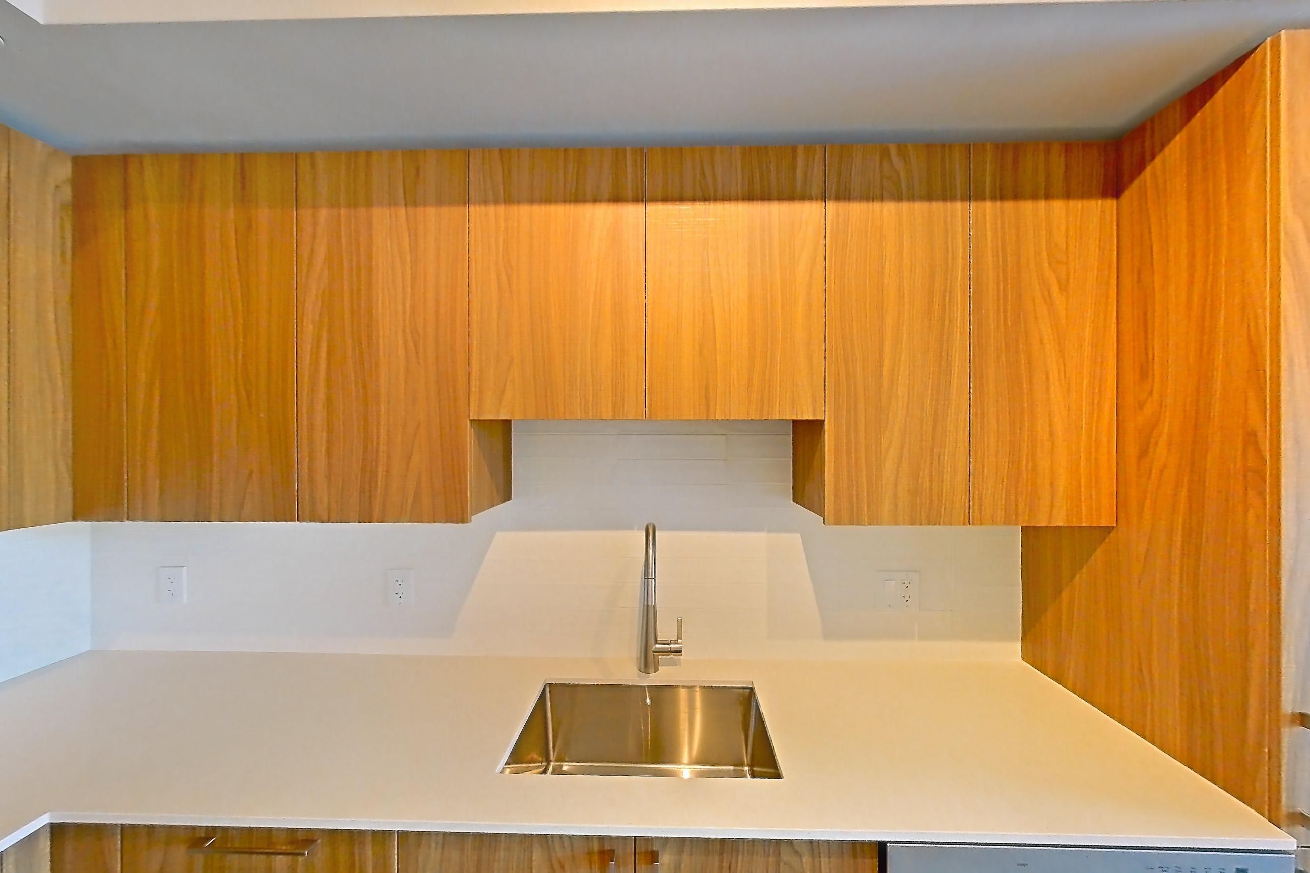Kitchen, Apartment 110 at Lakeview at NoMi