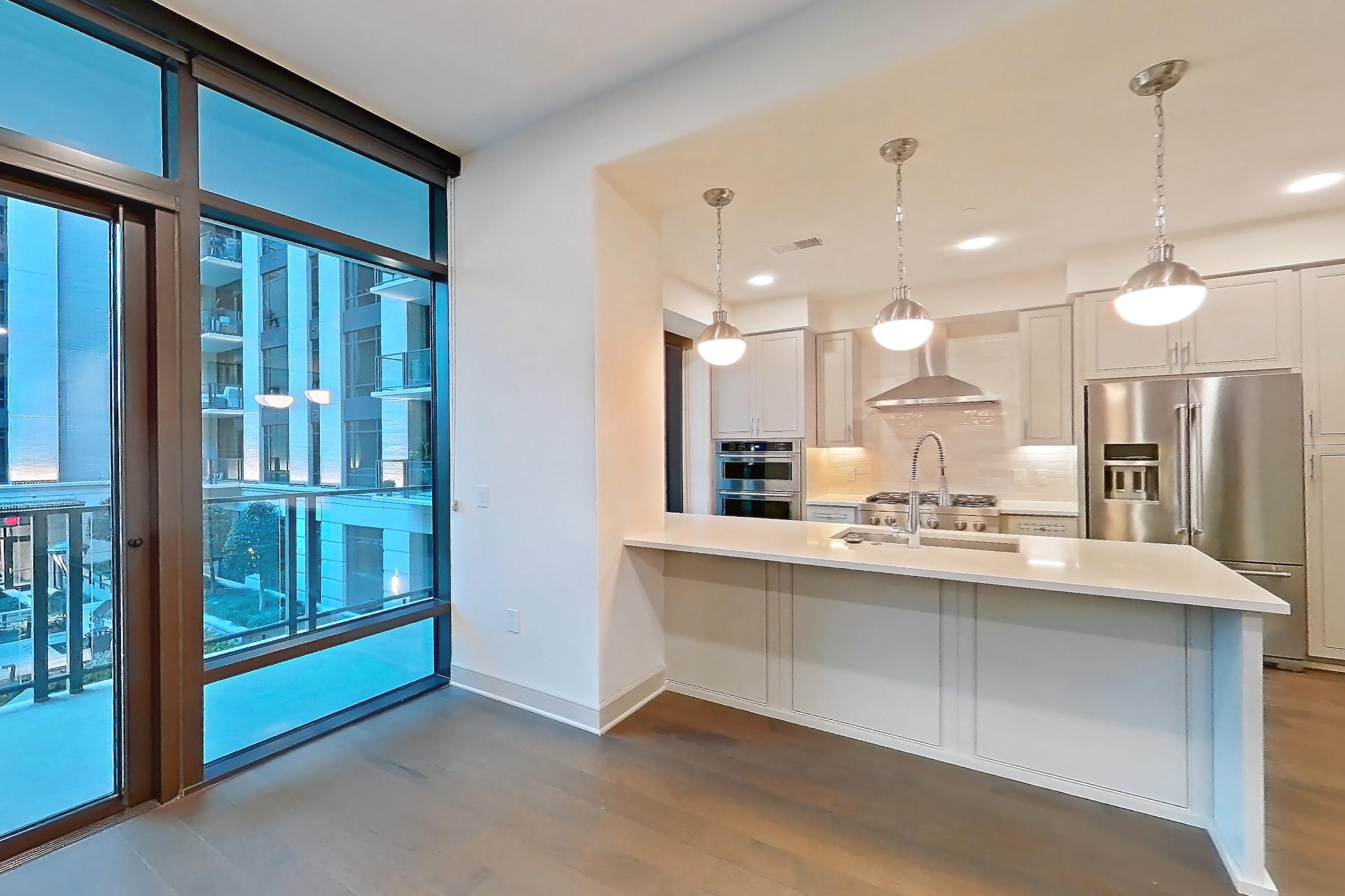 Living room in Apartment 525 at 99 West Paces, A12 floor plan
