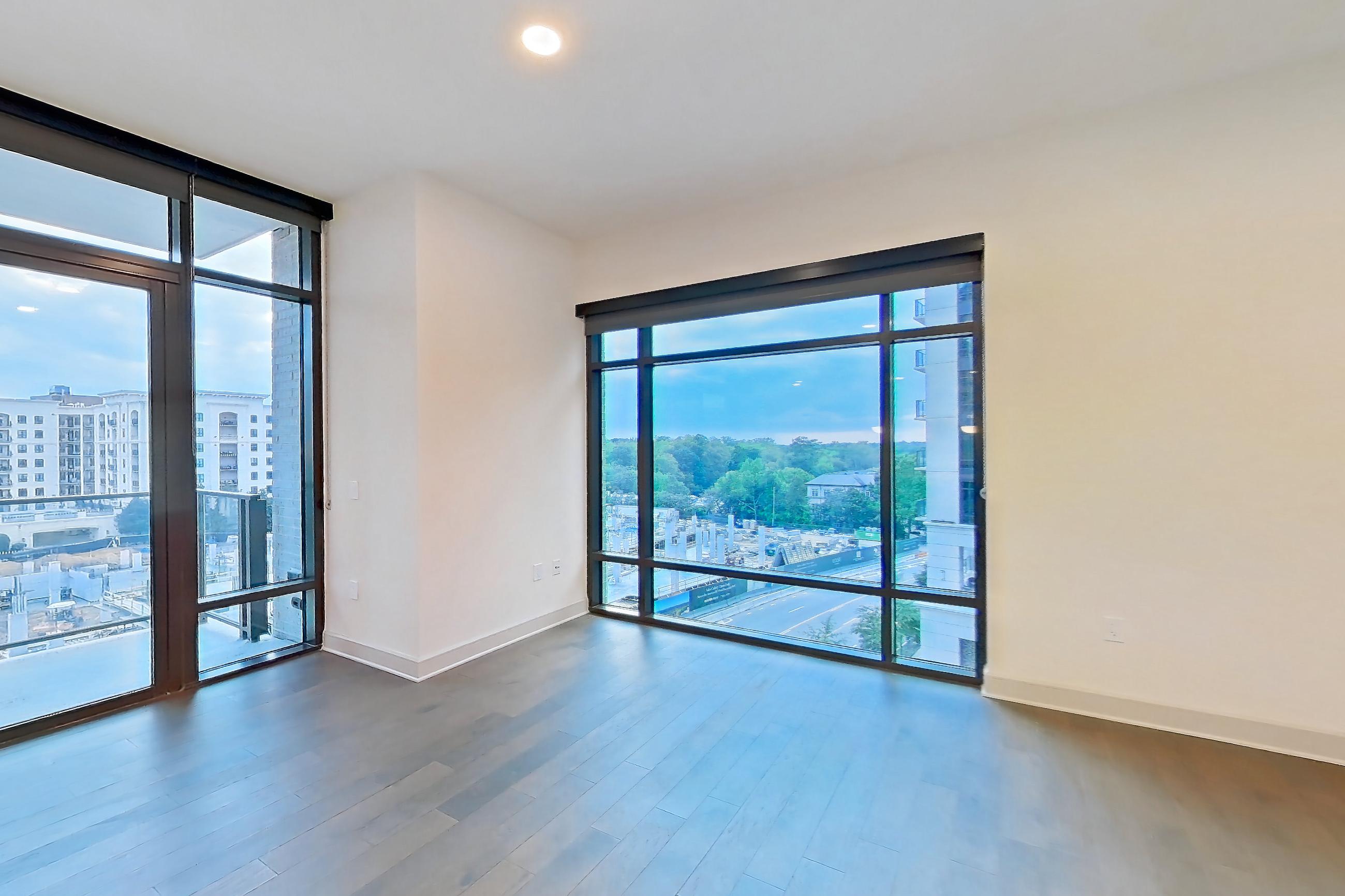 Living room in Apartment 645 at 99 West Paces, B9 floor plan